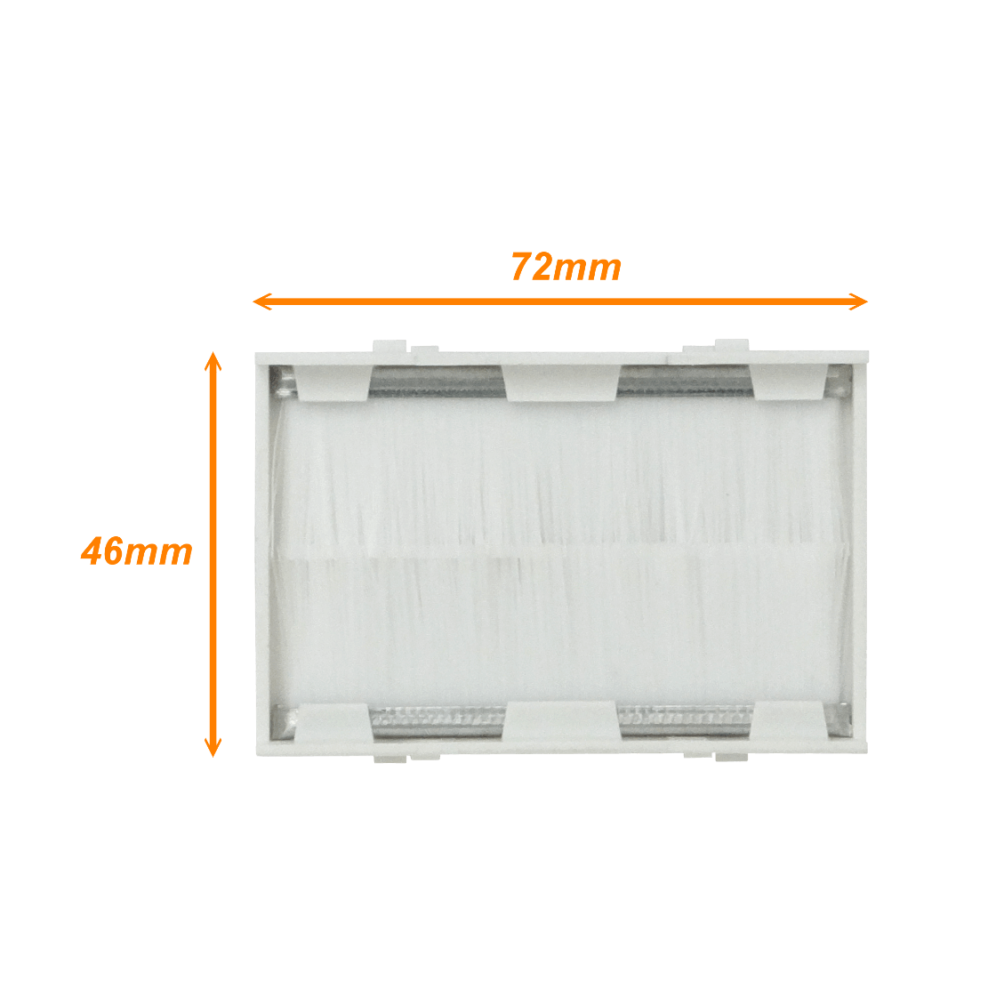 Salida 72x46mm con Cepillos requiere-FQ3 2