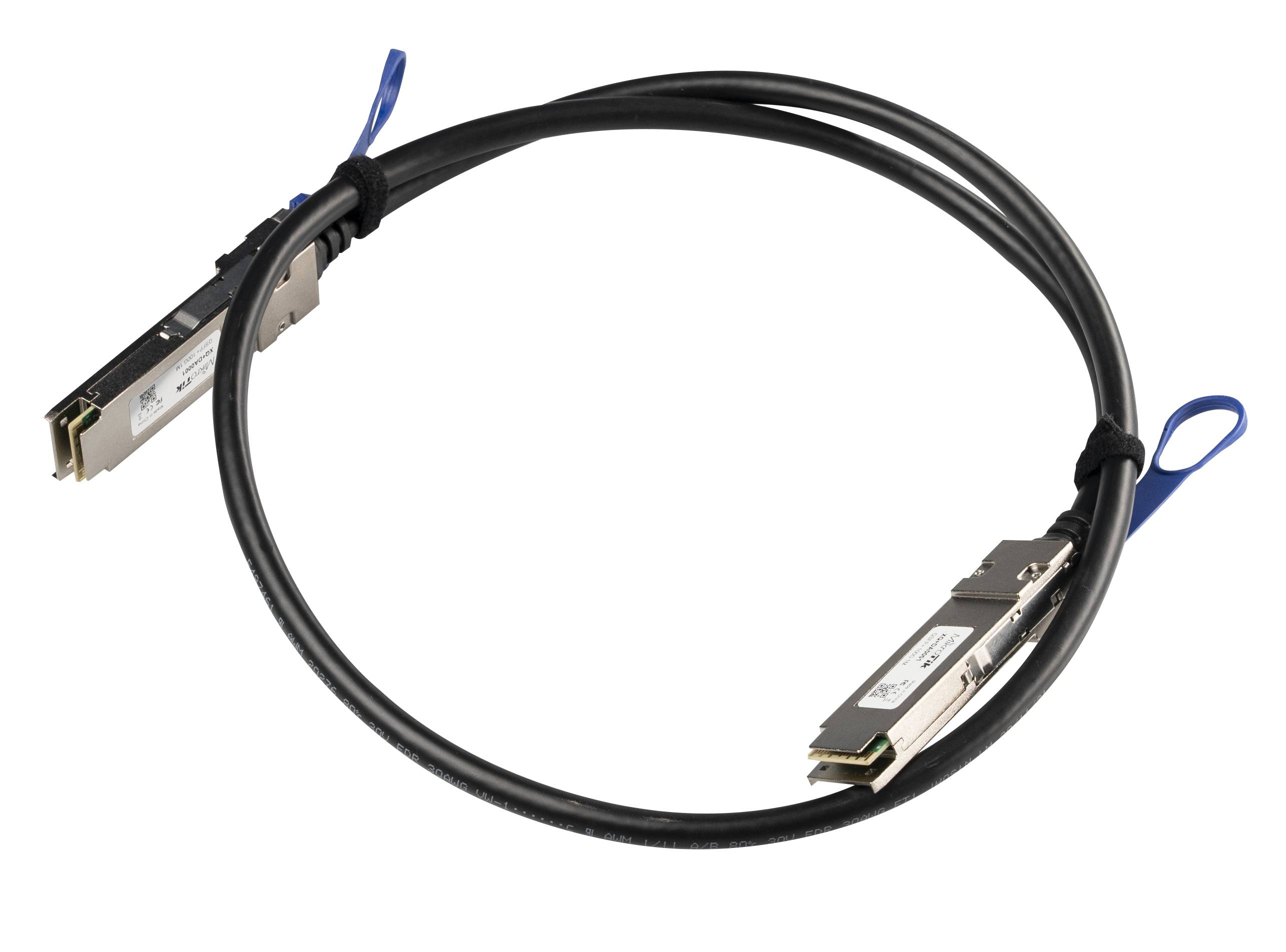 Cable Direct Attach MikroTik XQ+DA0001, QSFP28 40G/100G, 1m, Alta Velocidad, Conexión Flexible 3