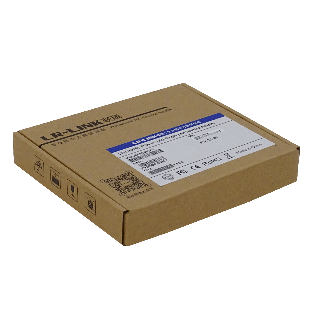 Tarjeta de Red PCIe x1 LR-LINK LRES2031PT - Puerto Único 2.5G Ethernet, Intel I225 4