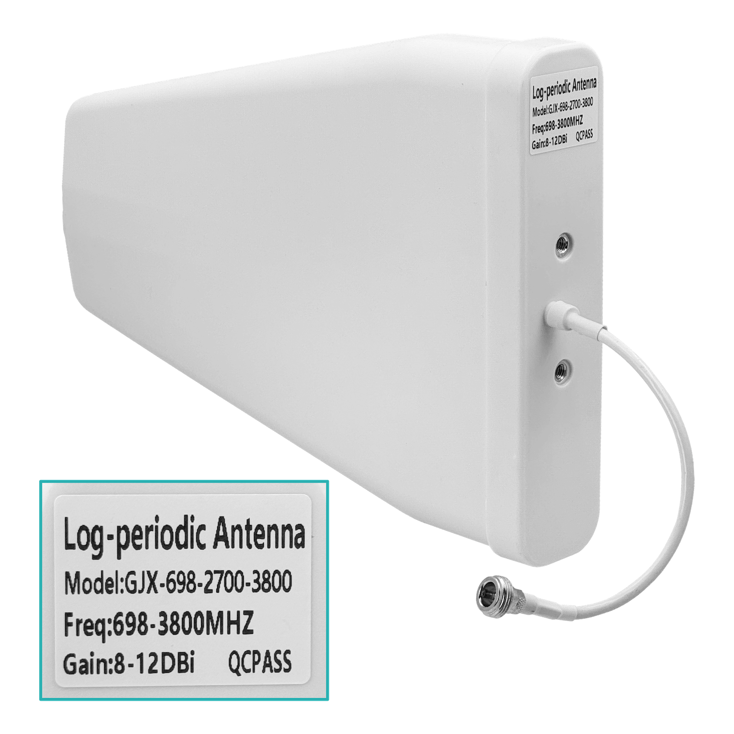 Amplificador 4G 2600MHz B7 2-N 2-Antenas-7/12dBi inc-5V/1A 1