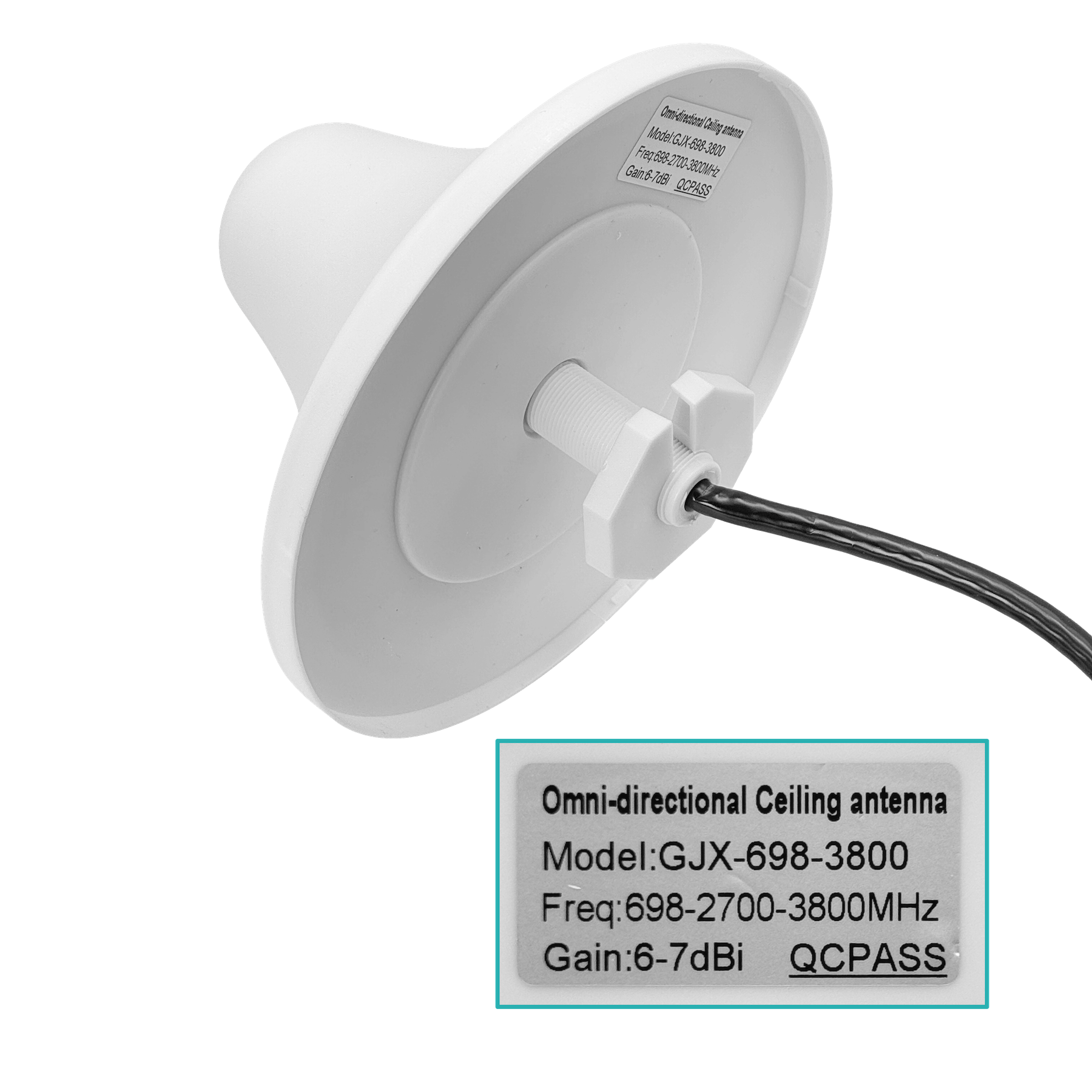 Amplificador 4G 2600MHz B7 2-N 2-Antenas-7/12dBi inc-5V/1A 6
