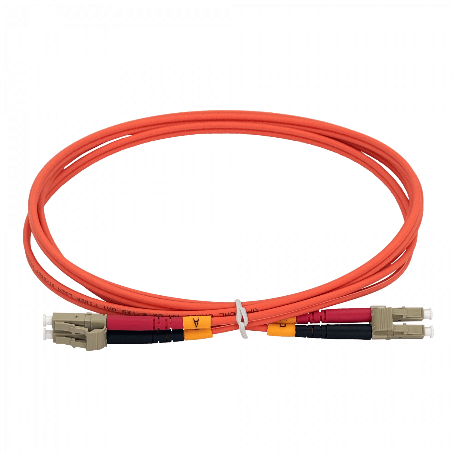 2mt LC-LC OM1 MultiModo MM Duplex Jumper Fibra 62.5/125um 3mm LSZH 2