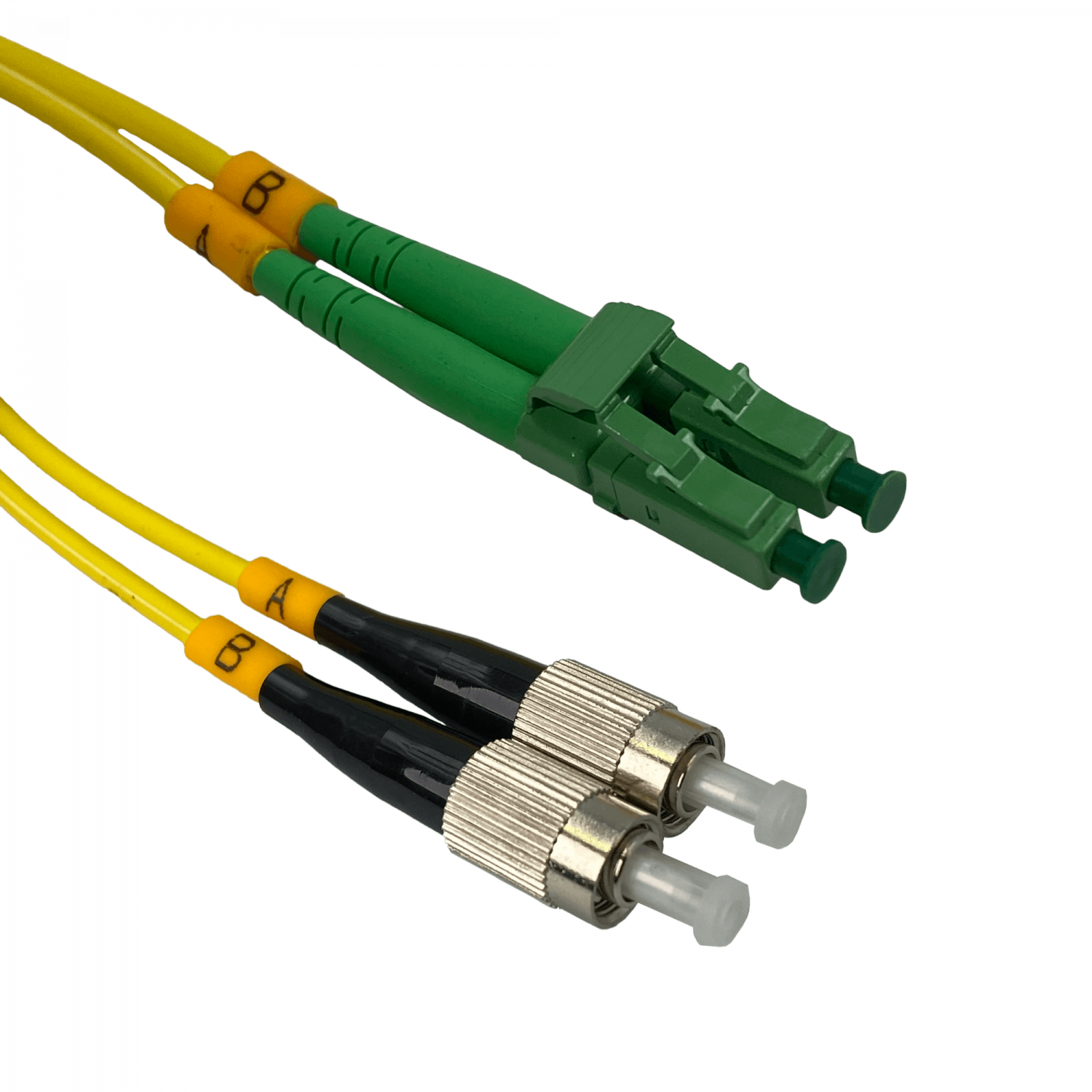 5mt LC/APC-FC/UPC MonoModo SM Duplex Jumper Cable Fibra 9/125um 3mm 3