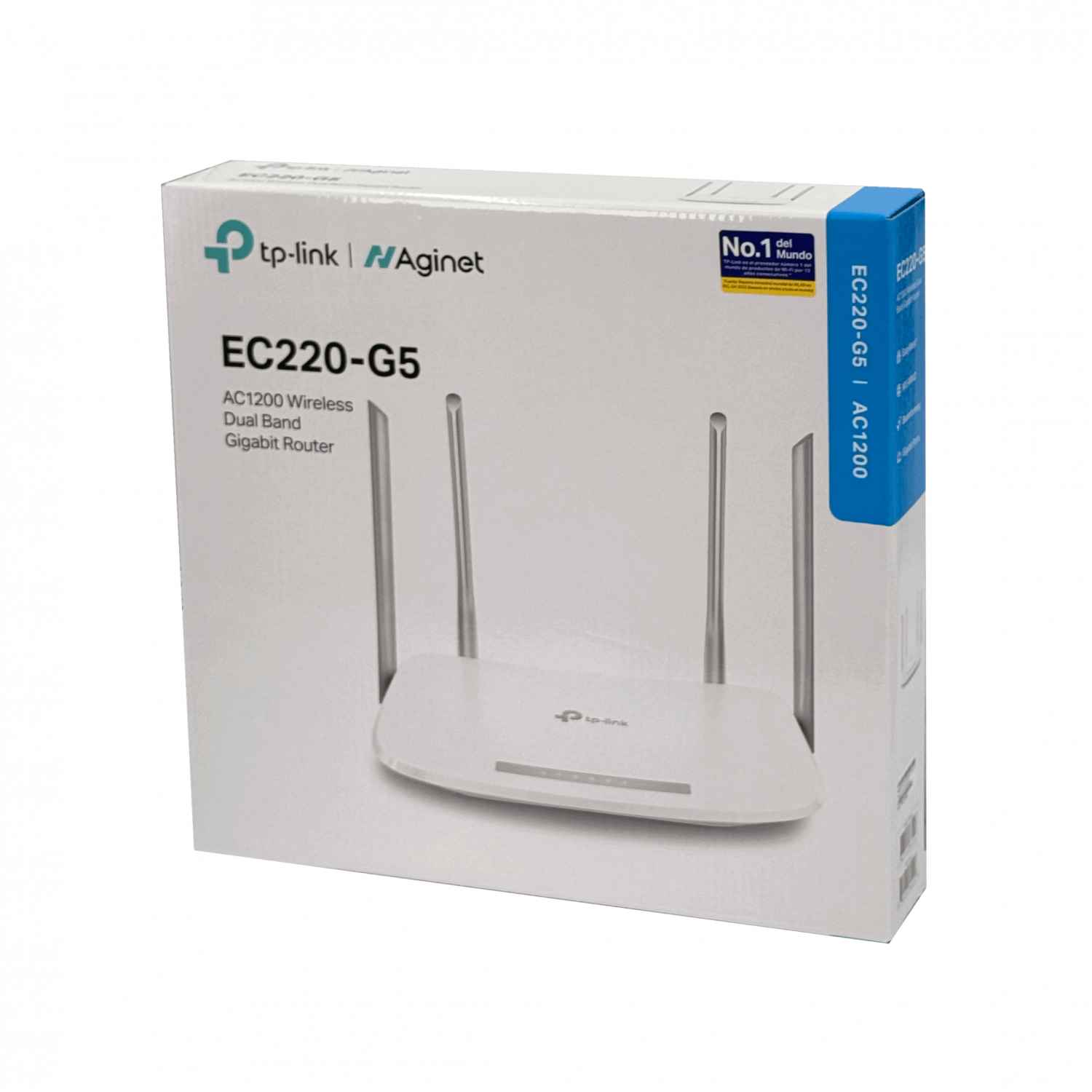 Router Gigabit Inalámbrico TP-Link EC220-G5, Doble Banda, AC1200, 4 Puertos Gigabit LAN 1