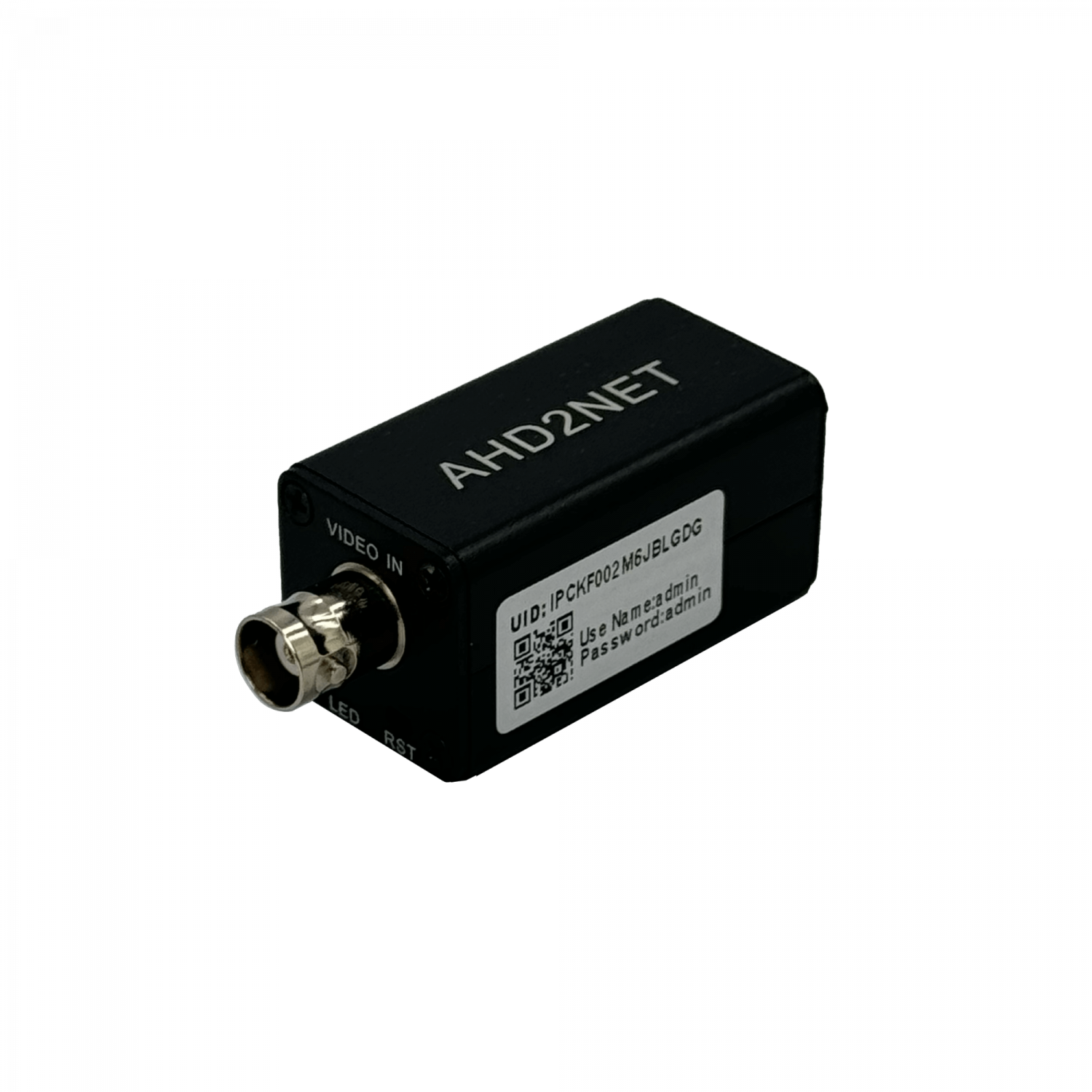 Conversor Video Analogo a IP BNC-M-in RJ45-H-out 2MP 10/100 req/12Vdc 4