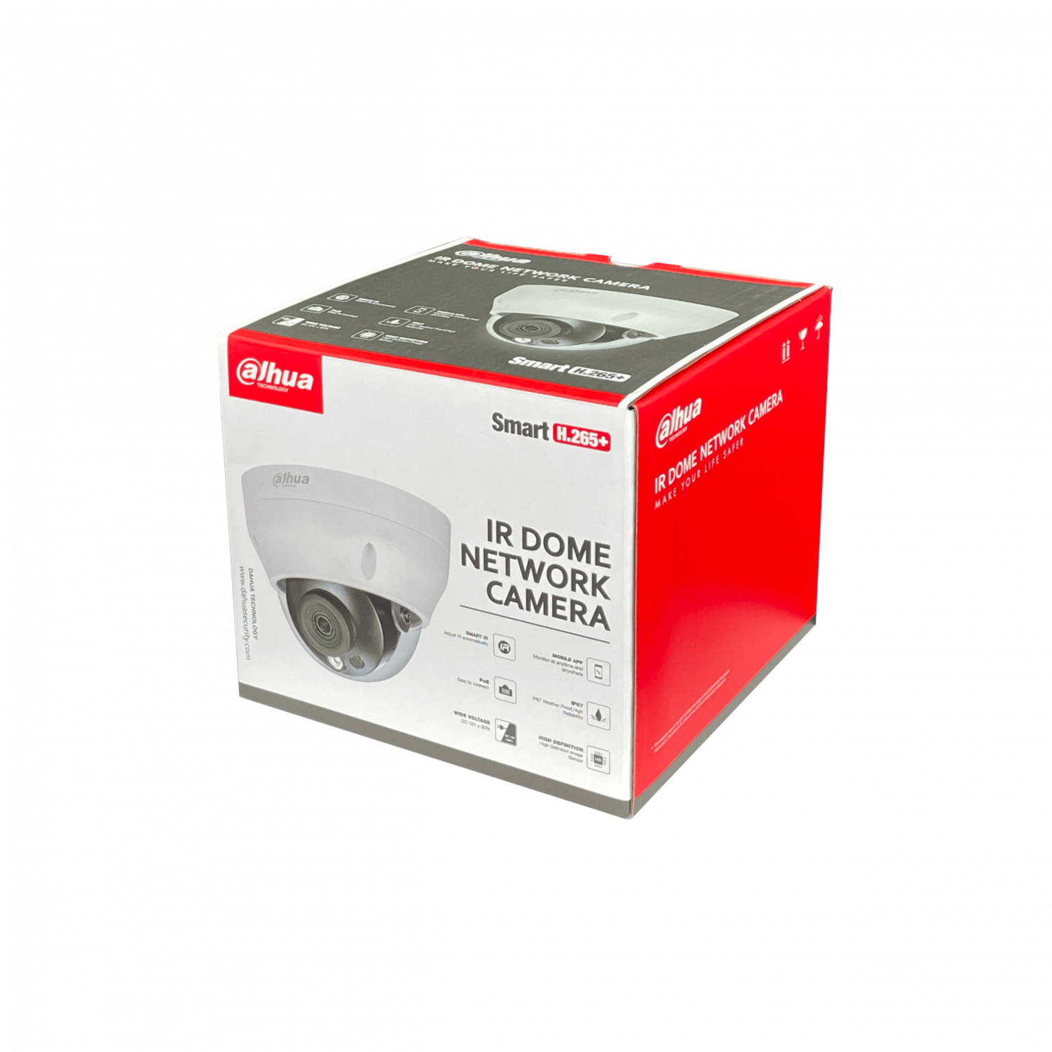 Cámara de Vigilancia Domo Dahua DH-IPC-HDPW1230R1-S5, 2MP, IR 30m, IP67 1