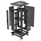 Gabinete Rack LINKMADE RK22-6LD 22U 60cm de Fondo Desarmado con Ventilador y PDU - Negro - Miniatura 3