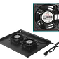 Gabinete Rack LINKMADE RK22-6LD 22U 60cm de Fondo Desarmado con Ventilador y PDU - Negro - Miniatura 4