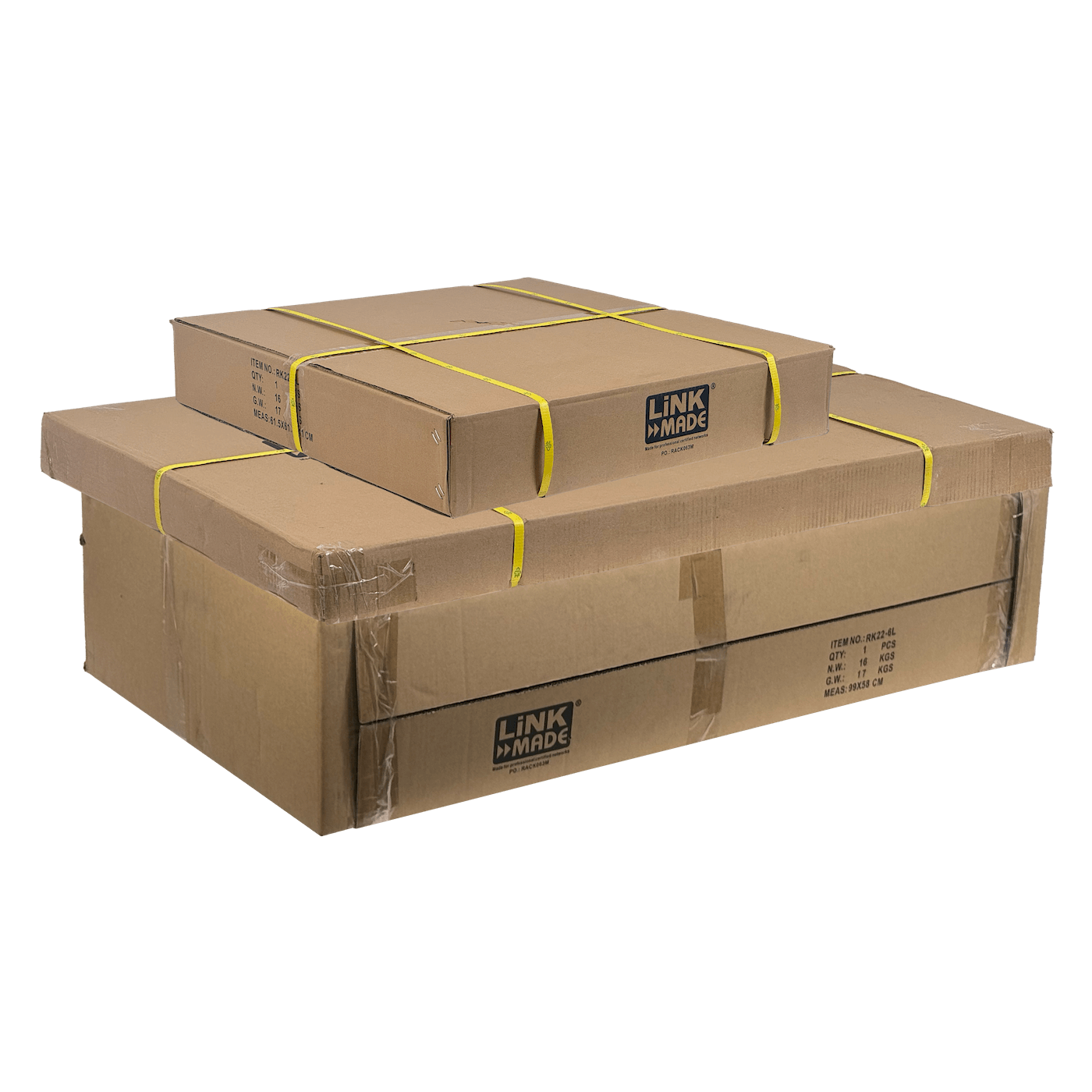 Gabinete Rack LINKMADE RK22-6LD 22U 60cm de Fondo Desarmado con Ventilador y PDU - Negro 5