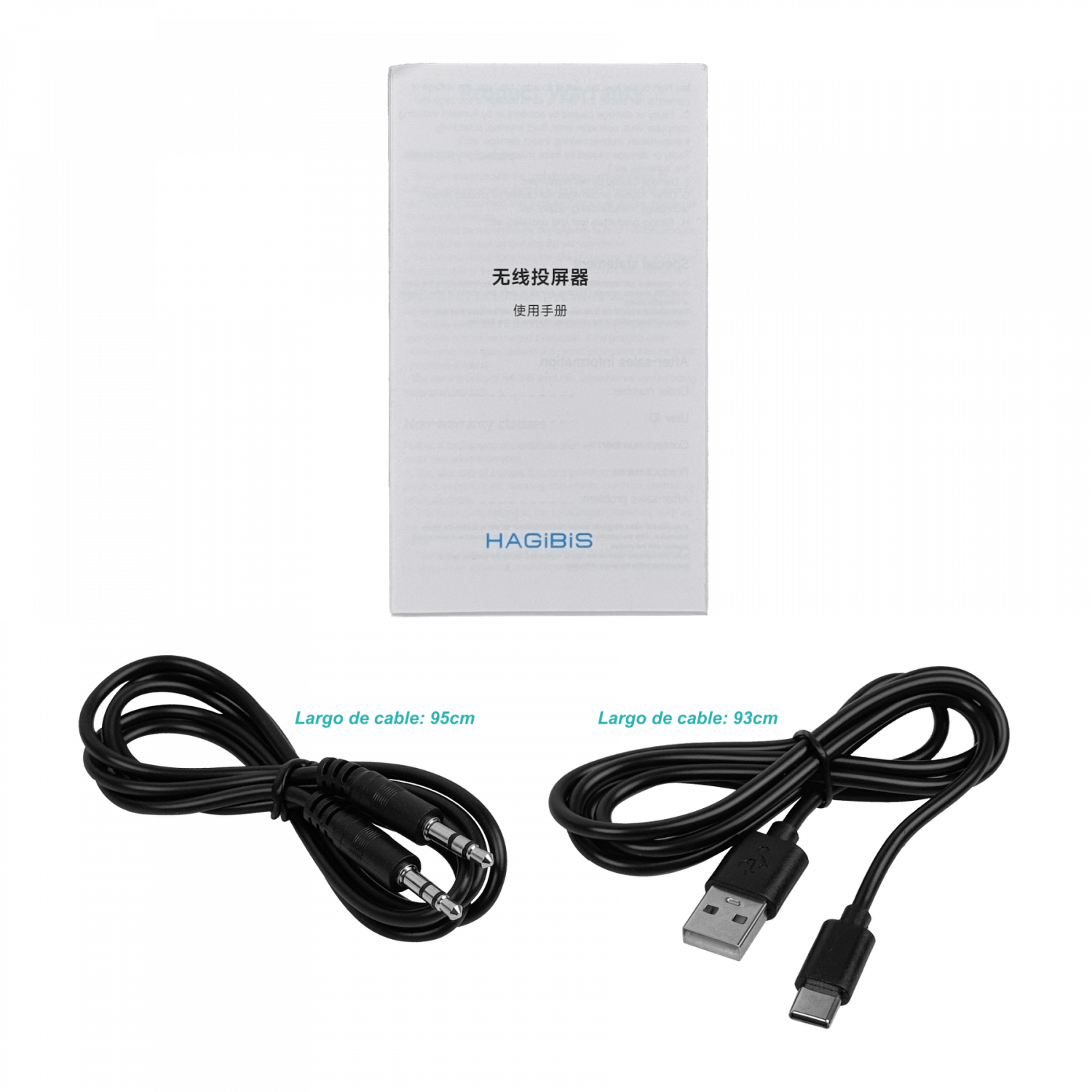 Kit Inalambrico HDMI-VGA-AUX 2,4/5GHz req-5V USB-C/A 1080p 8