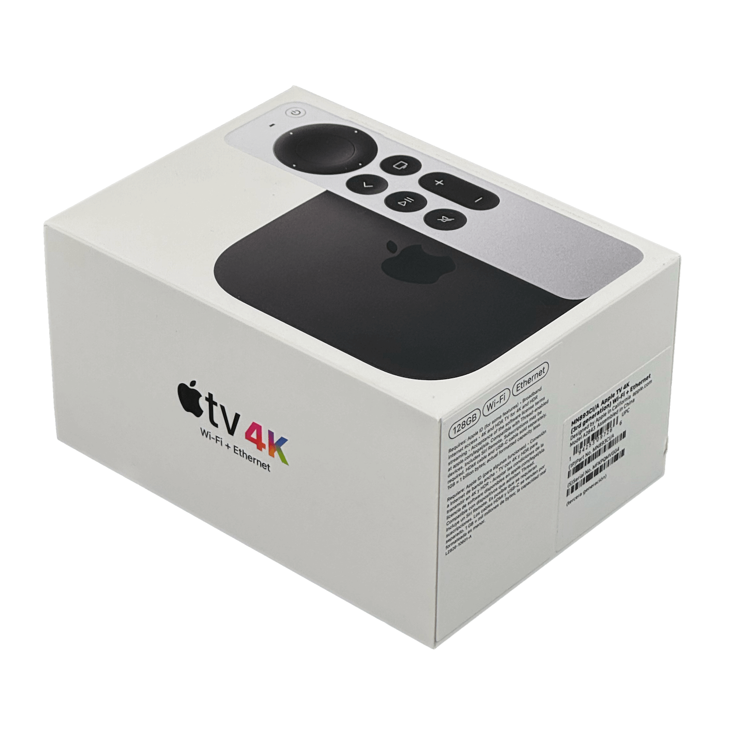 Apple TV 4K 128GB HDMI WiFi AX control remoto touch tercera generacion MN893CI 4