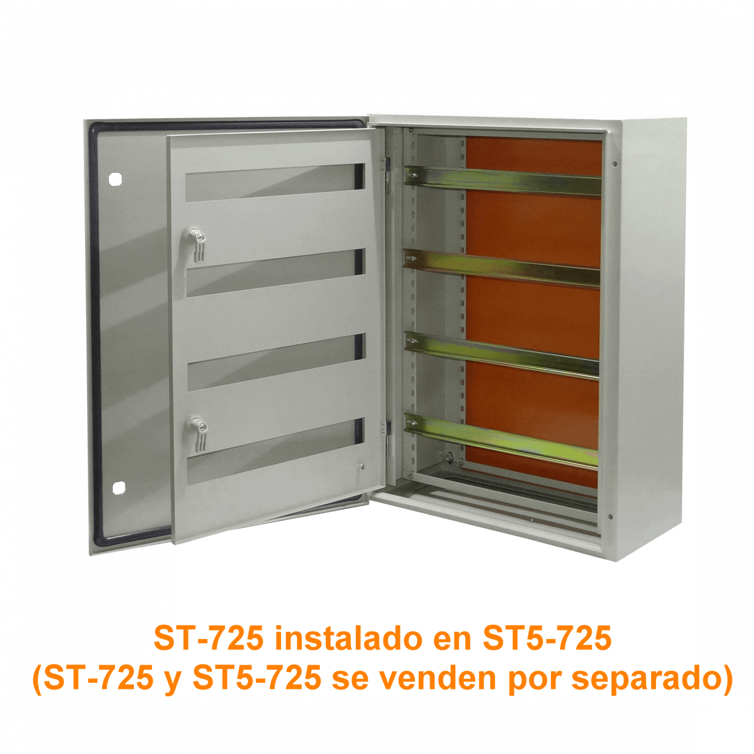 Chasis interno Tibox ST-725 643x428mm con 4 riel din 43cm para tablero ST5-725 1