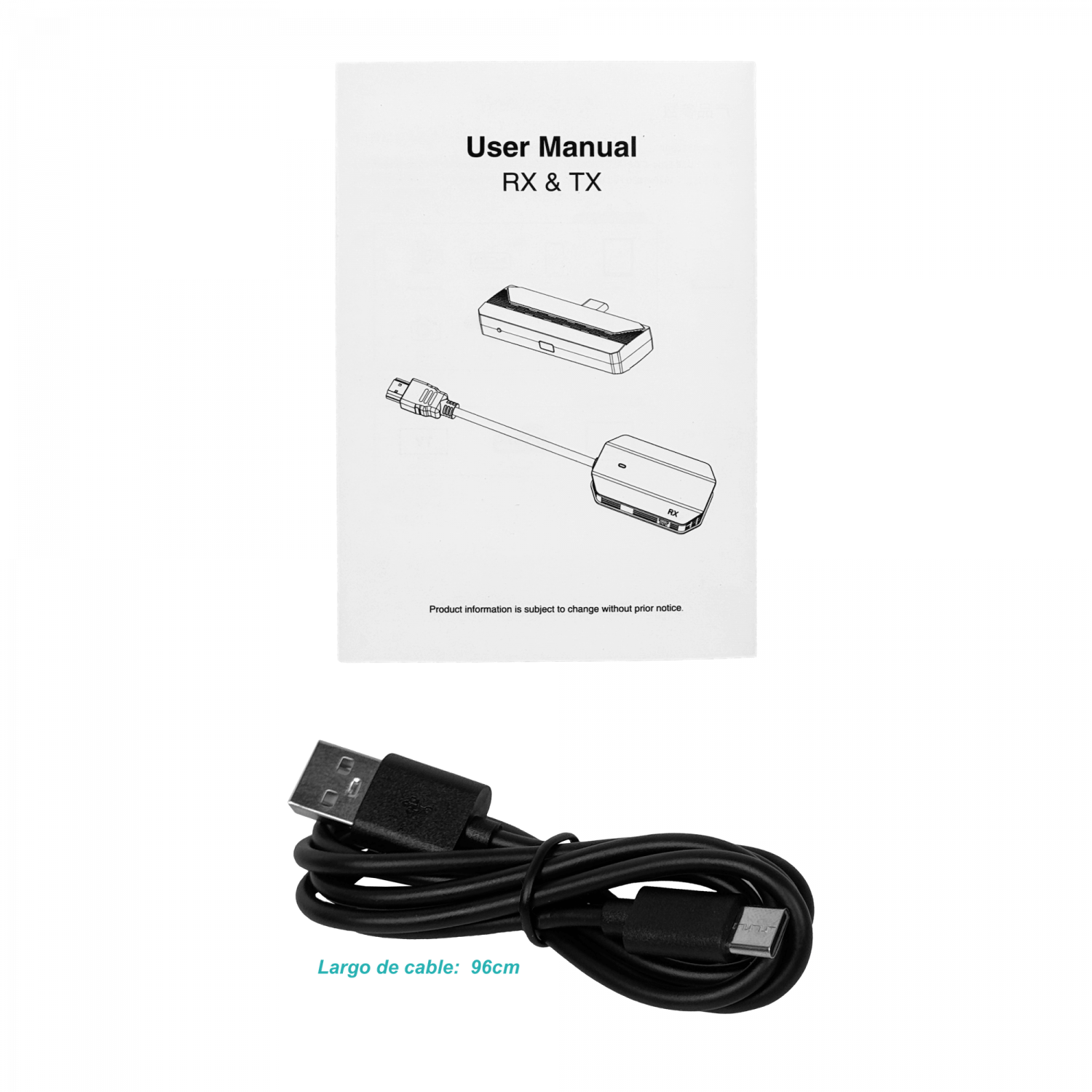 Kit inalambrico HDMI-USBC Ant-Fijas 15mt 5GHz req-5V 1080p Type-C 4