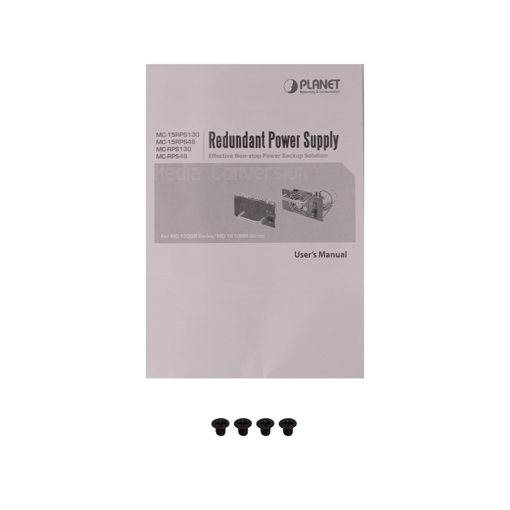 PLANET Fuente Redundante para Chasis MC-1500R 100-240VAC 130W 5