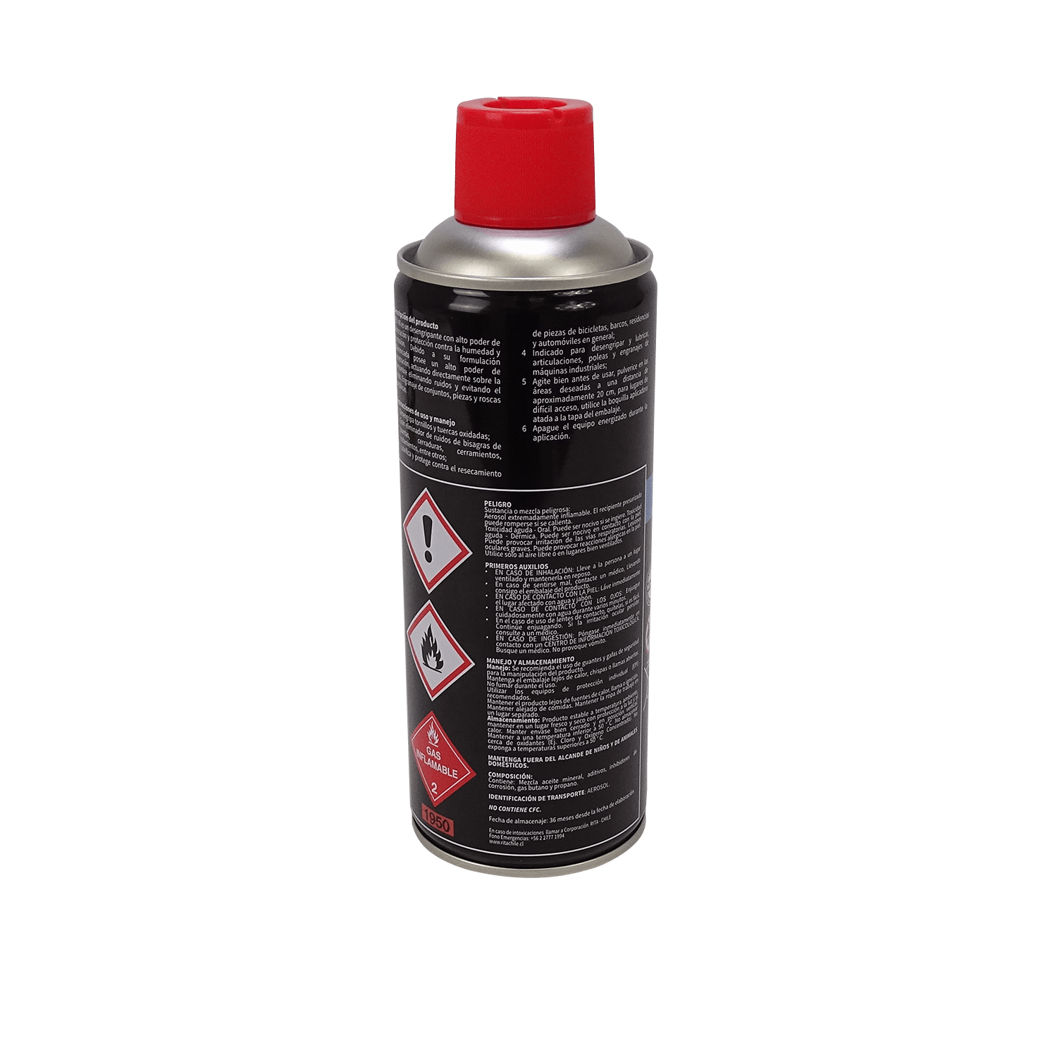 Lubricante Spray 400ml CO2 Anti-Corrosivo REX-40 1