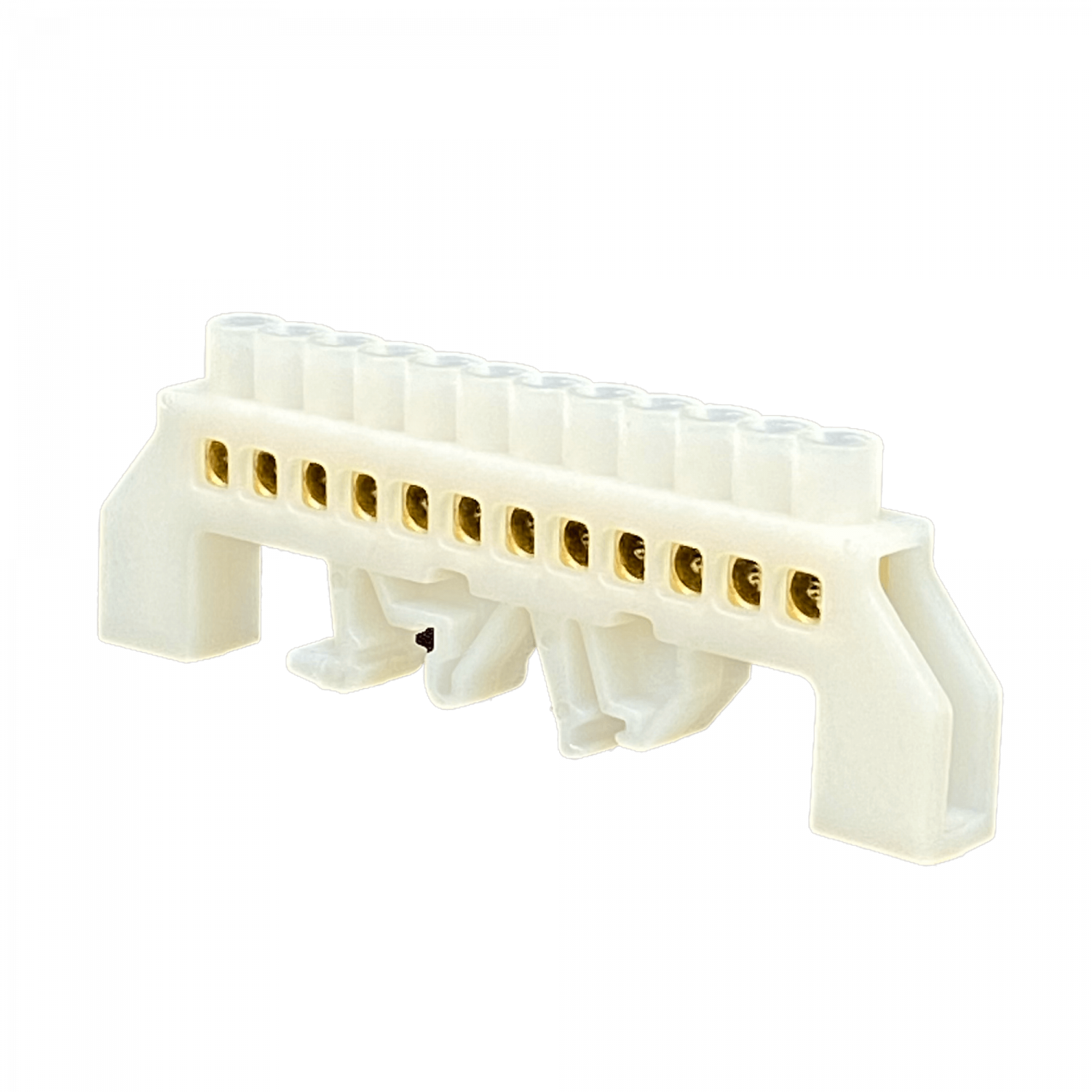 Regleta Blanco 12-Conexiones 4mm Riel Din Distribucion Electrica 3