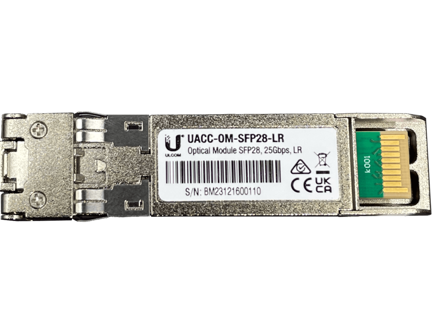 Módulo SFP Ubiquiti UFS25 - Monomodo, 25Gbps, 2-LC, 10km, 1310nm 2