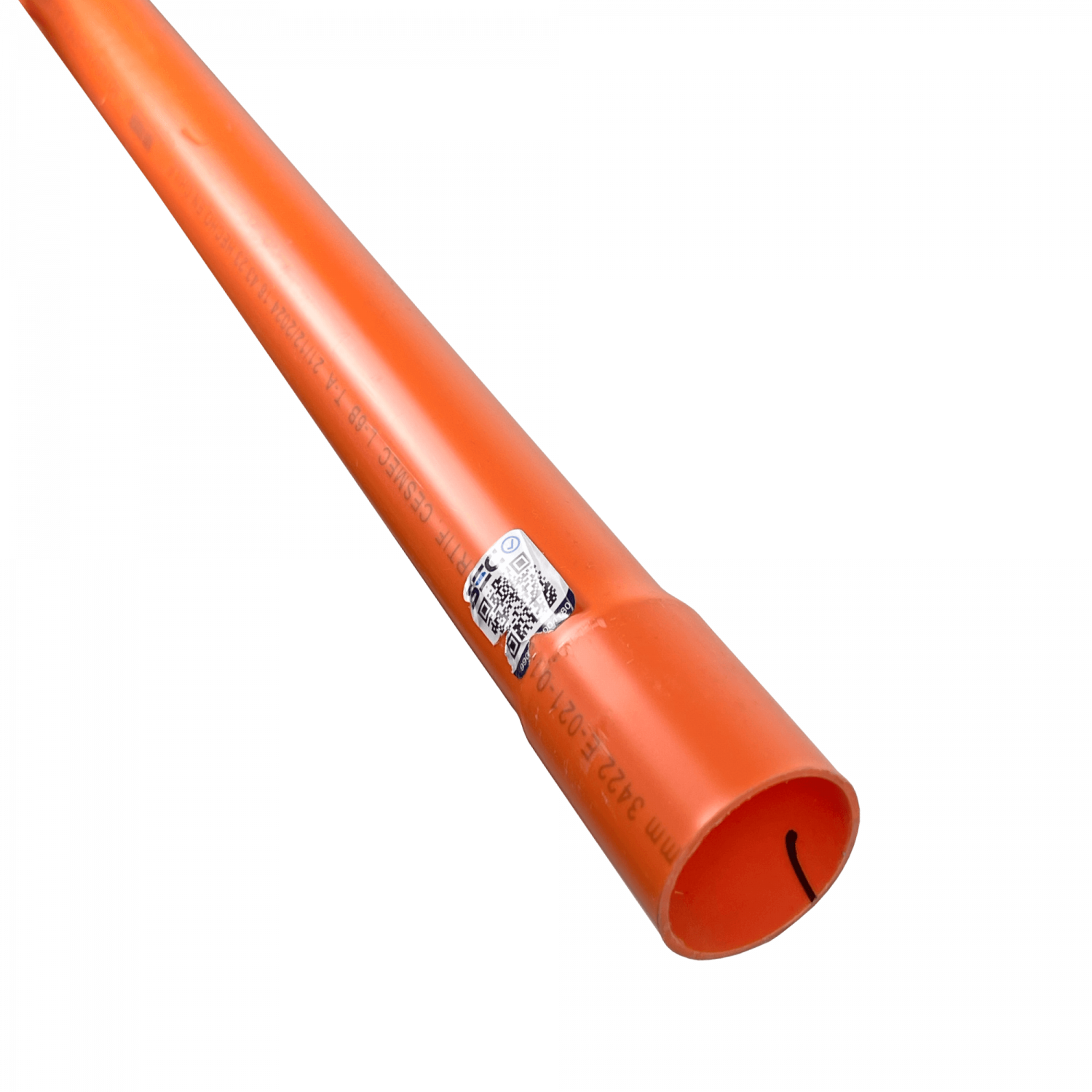 3mt 40mm x 1,2mm Naranjo Tubo Conduit PVC Certificacion SEC 1