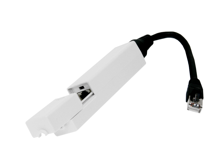 Convertidor PoE Ubiquiti INS-8023AF-O - Exterior, 802.3af, 48V-in, 18V-out, con Cable 1