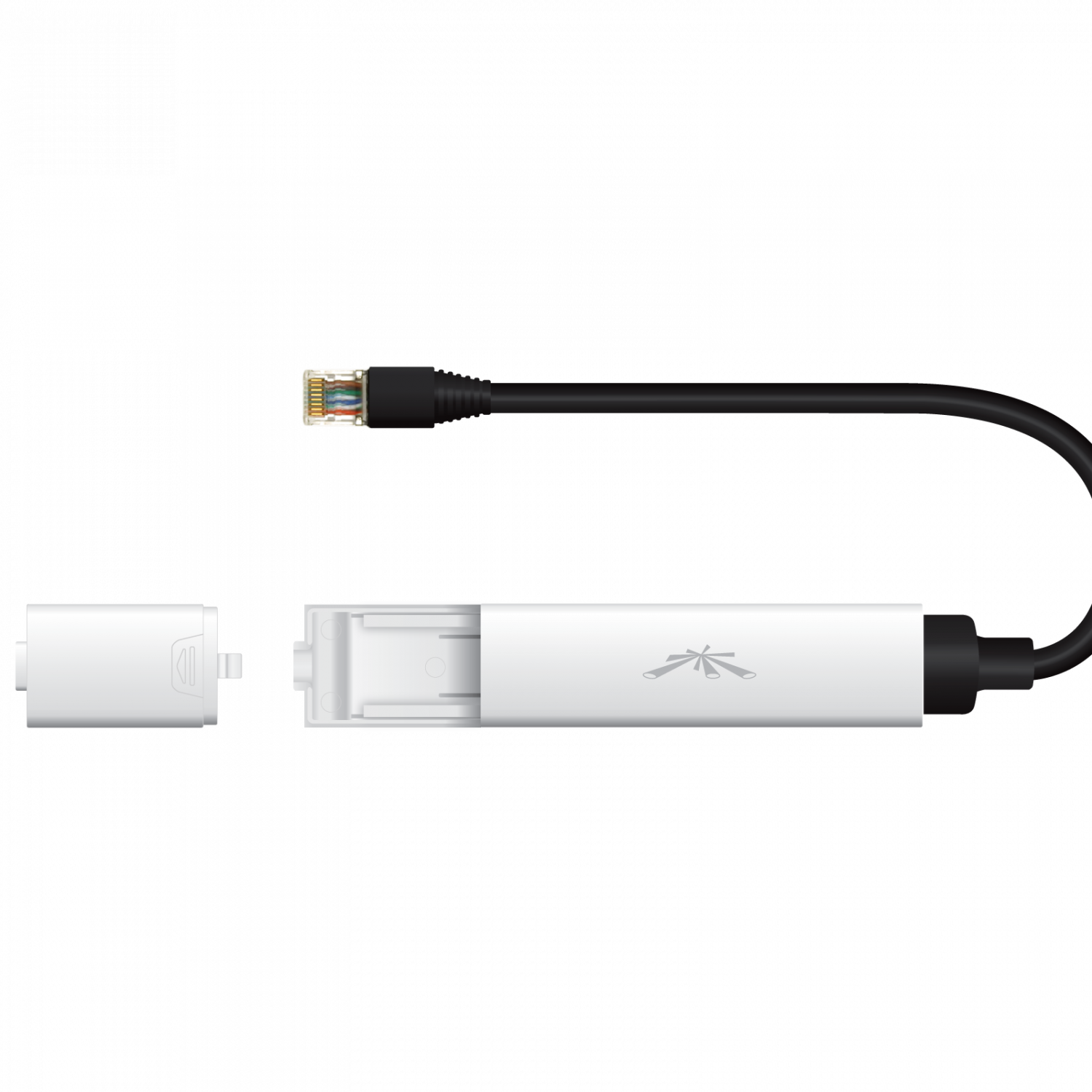 Convertidor PoE Ubiquiti INS-8023AF-O - Exterior, 802.3af, 48V-in, 18V-out, con Cable 2