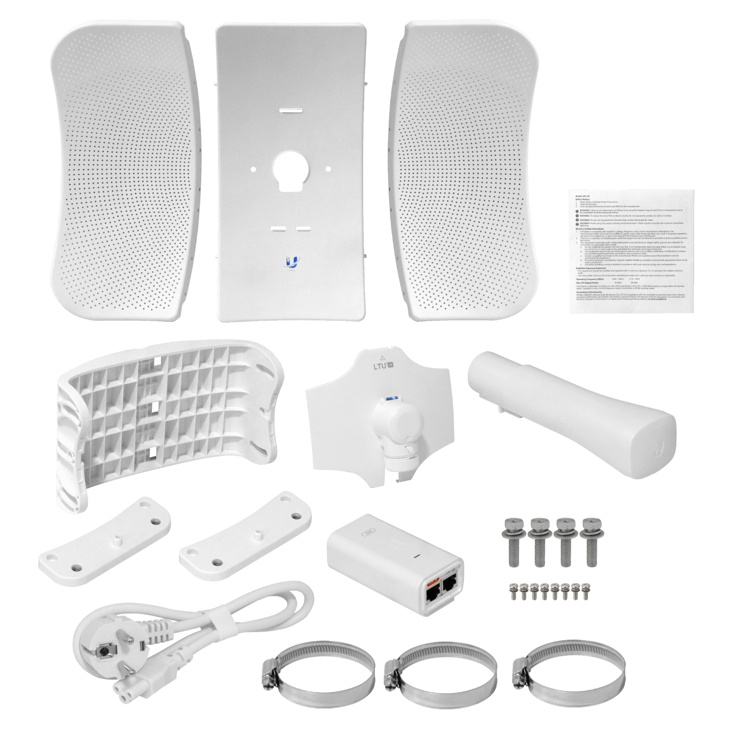 UBIQUITI 26dBi 4,8-6,2GHz BT2,4GHz 30km 1-1000 inc24V 22dBm 10-50MHz 8