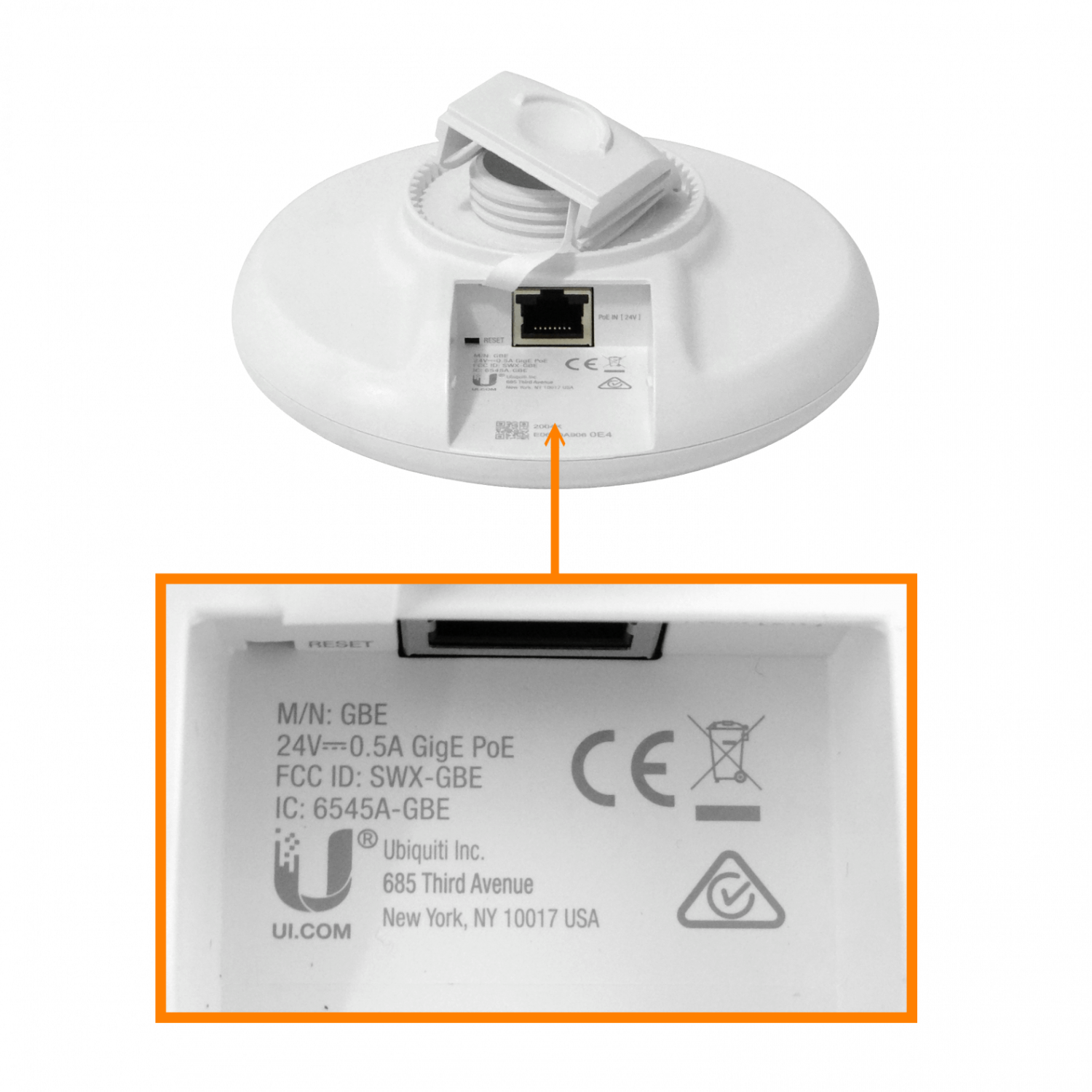 Enlace Inalámbrico de Alta Capacidad 60 GHz/5 GHz, Ubiquiti GigaBeam (GBE) 3