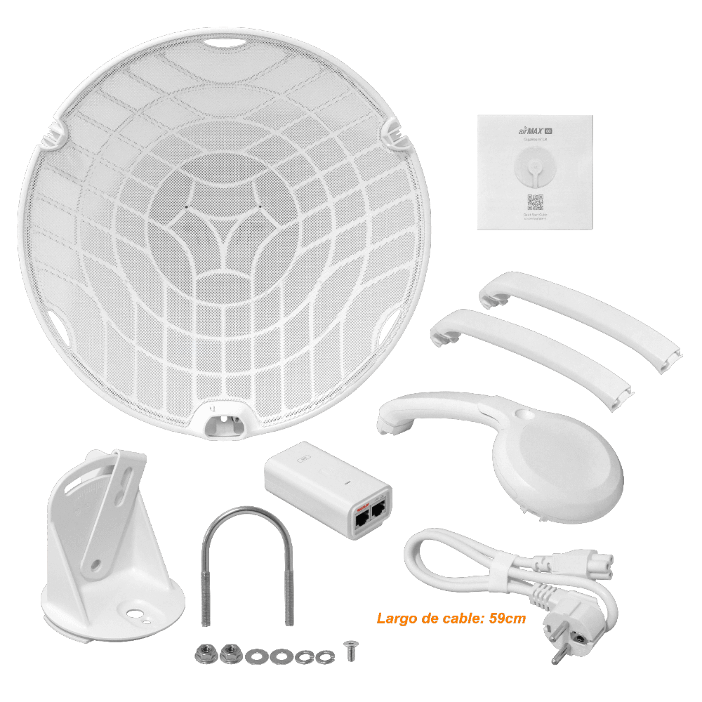 Antena para Red Exterior, 38 dBi, Largo Alcance, Ubiquiti GBE-LR-EU 2