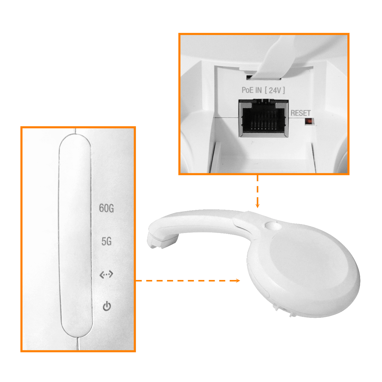 Antena para Red Exterior, 38 dBi, Largo Alcance, Ubiquiti GBE-LR-EU 6