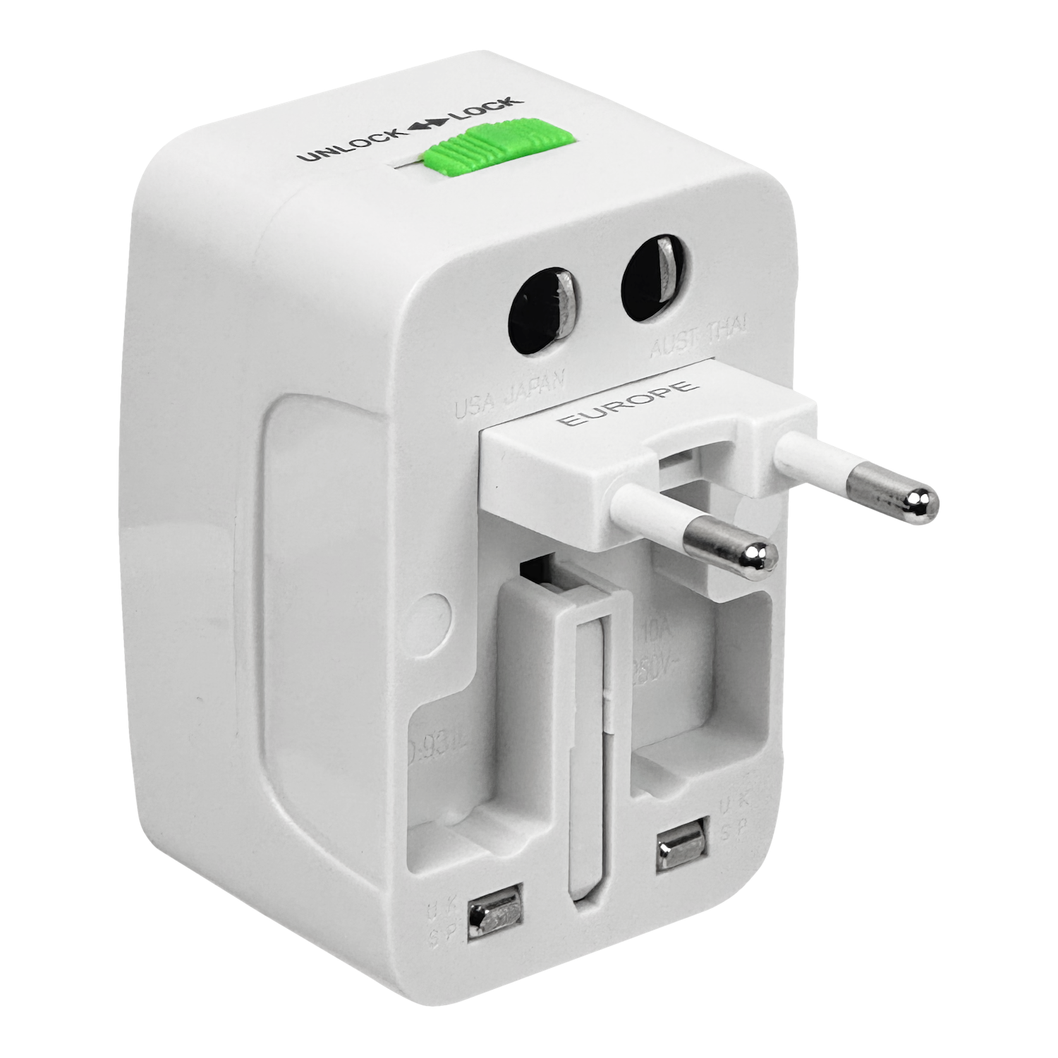 Adaptador Enchufe Universal 125/250V 6/13A 3