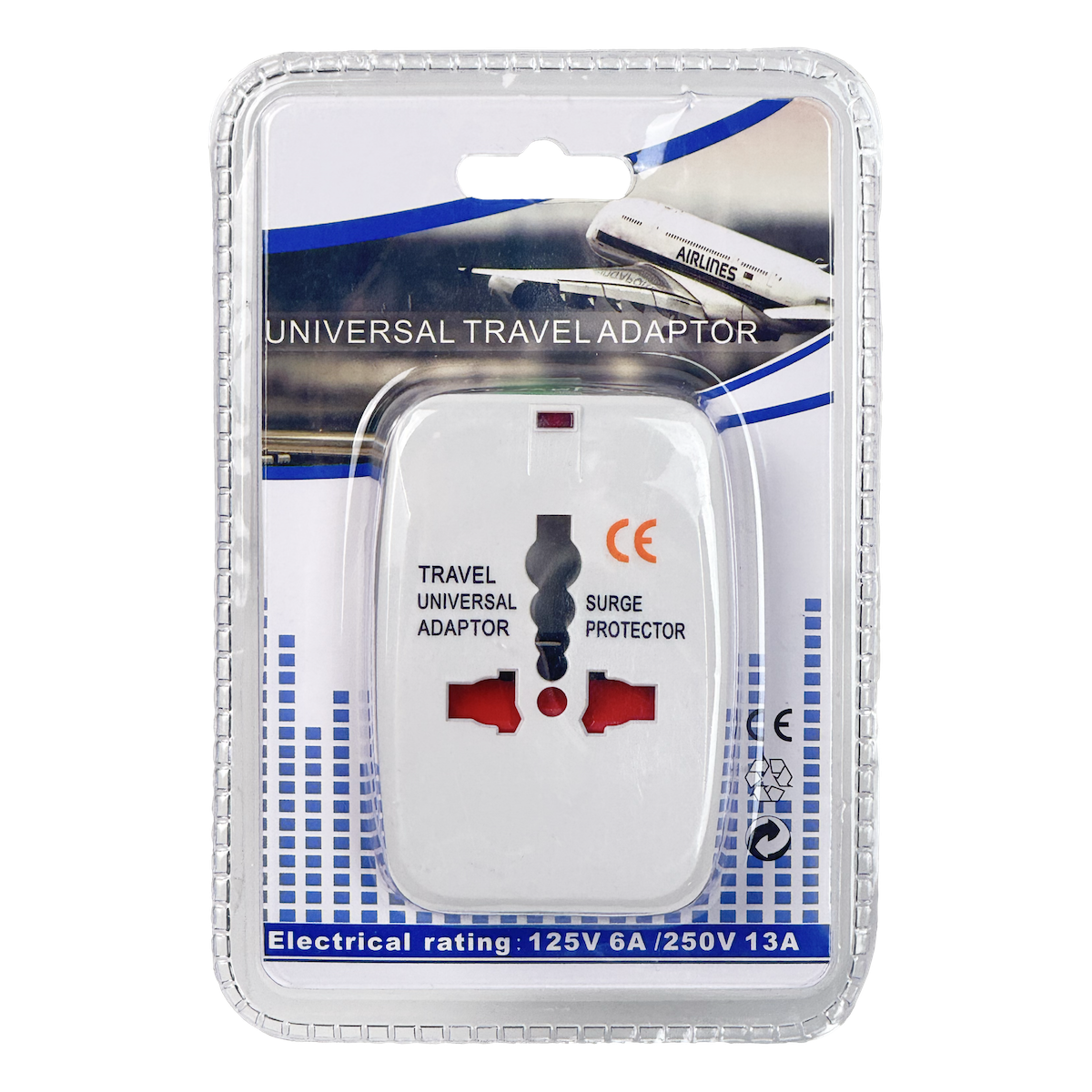 Adaptador Enchufe Universal 125/250V 6/13A 4