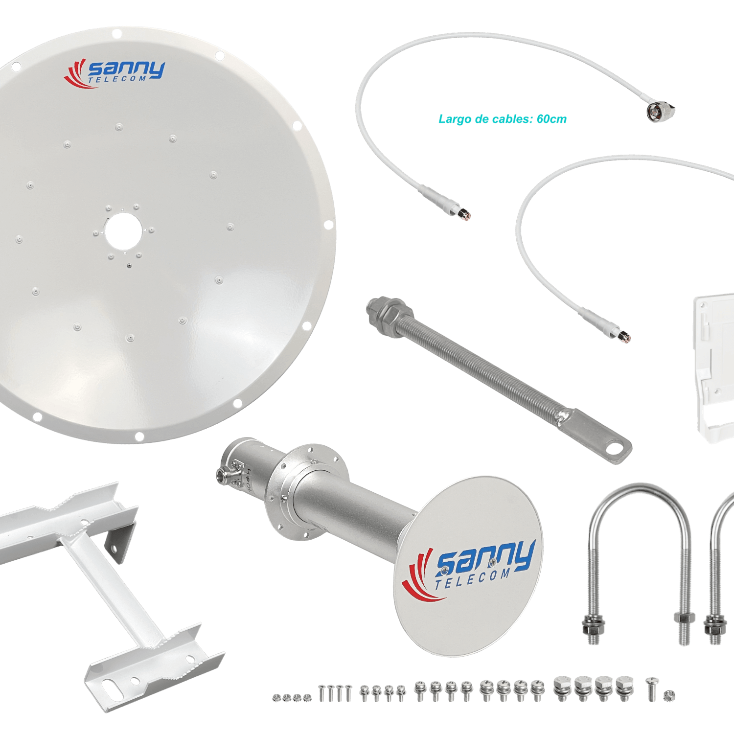 Antena Dish SANNY DISH-5G30 4.9-6.5GHz 30dBi Dual Polarizada Slant-45 2x2 1
