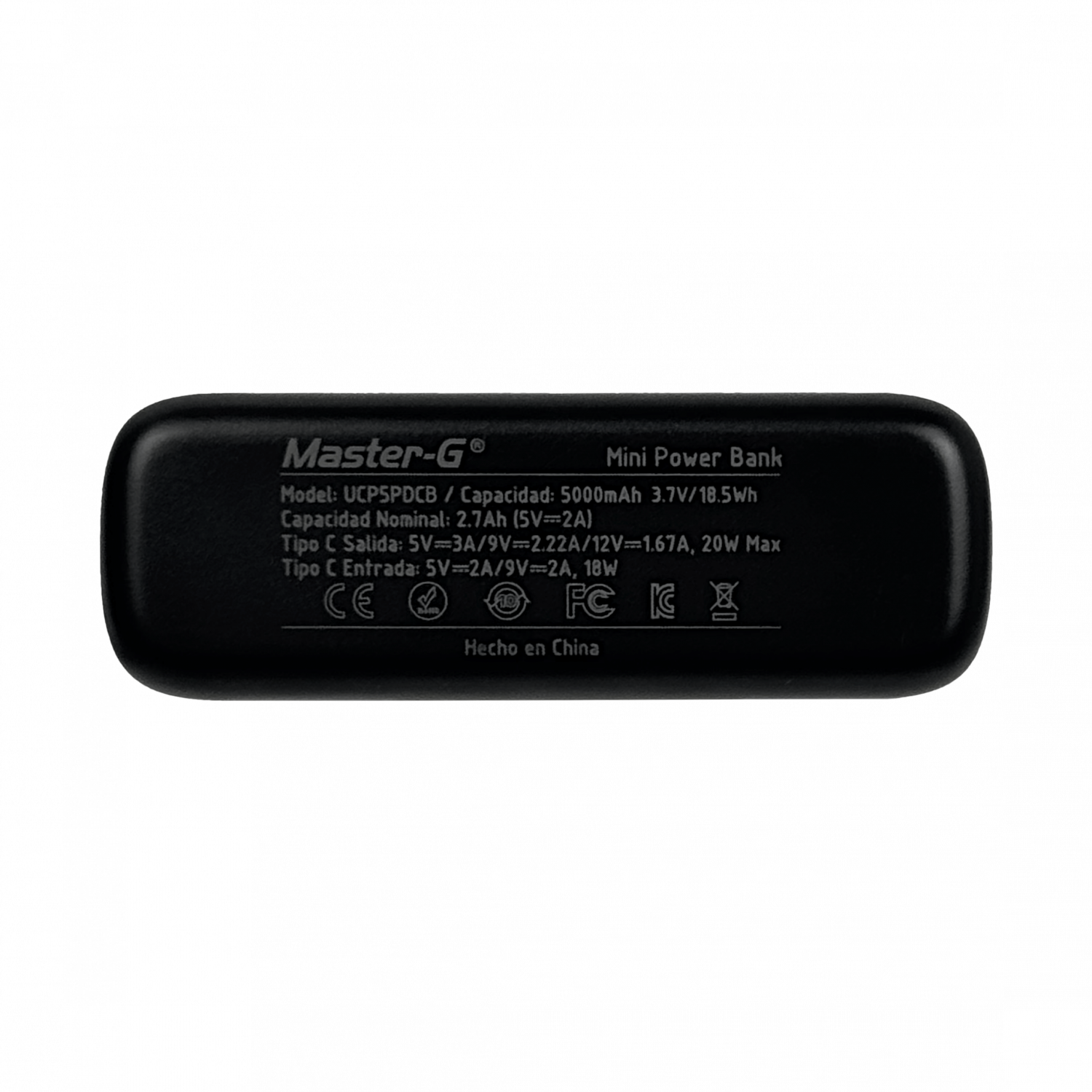 MASTER-G Cargador Base Tipo-C 20W 5000mAh in:5/9/12V ou:5/9/12V 3