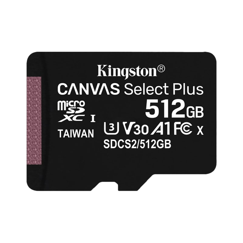 KINGSTON 512GB MicroSD c/Adaptador-SD 100/85mb/s Class10 UHS-I U3 V30 4