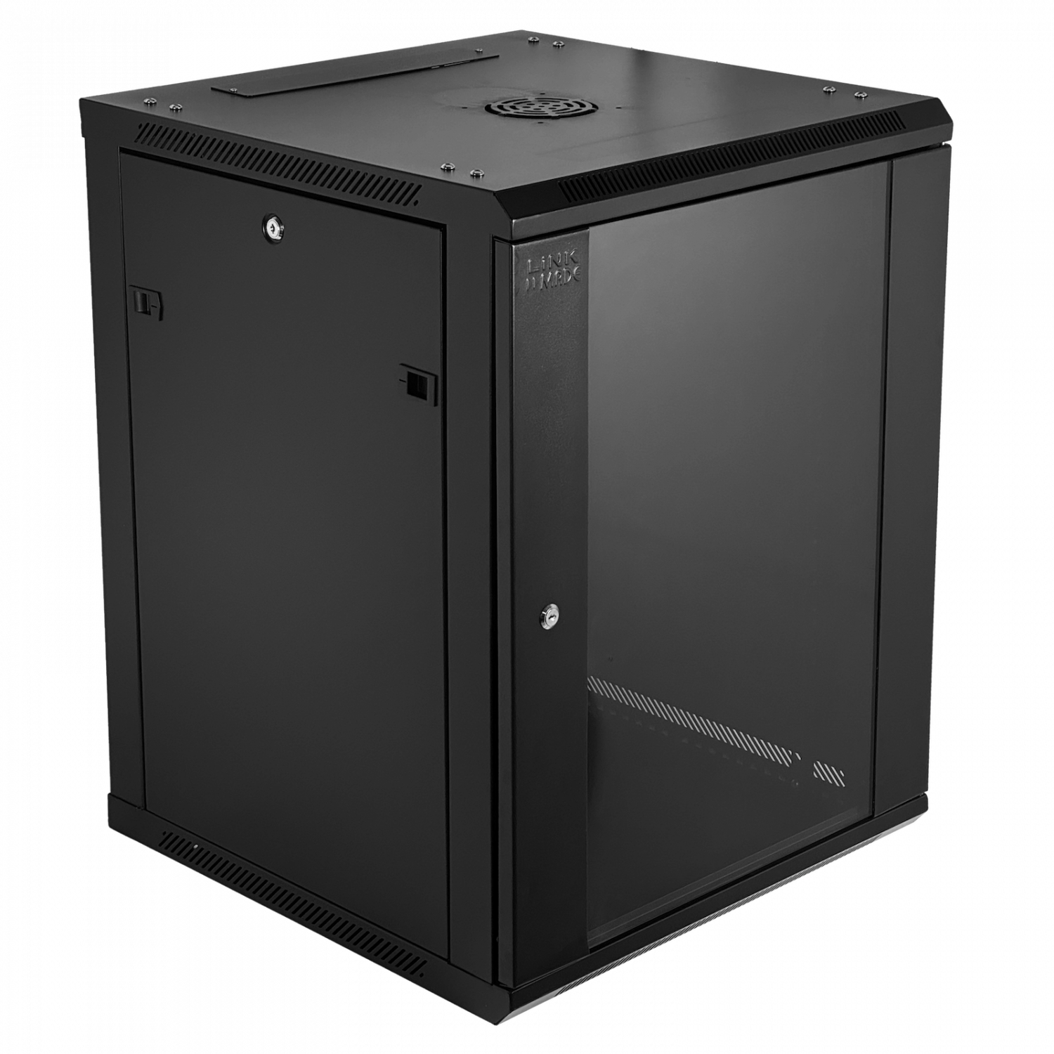 Gabinete Rack LINKMADE RK15-6LD 15U 60cm de Fondo Desarmado para Montaje en Pared - Negro 5