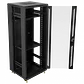 Gabinete Rack LINKMADE RK32-6LD 32U 60cm de Fondo Desarmado con Ventilador y PDU - Negro - Miniatura 1