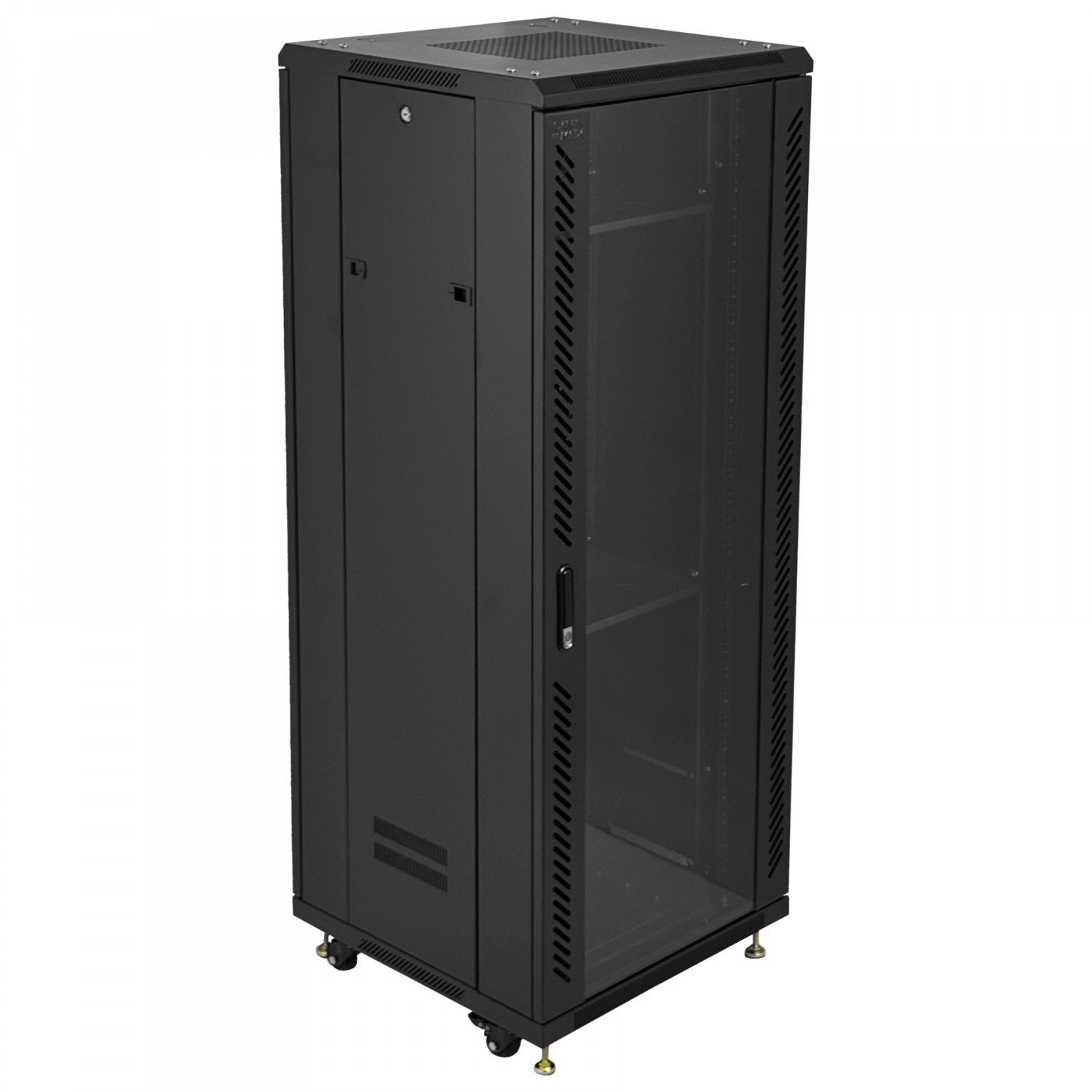 Gabinete Rack LINKMADE RK32-6LD 32U 60cm de Fondo Desarmado con Ventilador y PDU - Negro 4