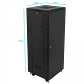Gabinete Rack LINKMADE RK32-6LD 32U 60cm de Fondo Desarmado con Ventilador y PDU - Negro - Miniatura 6