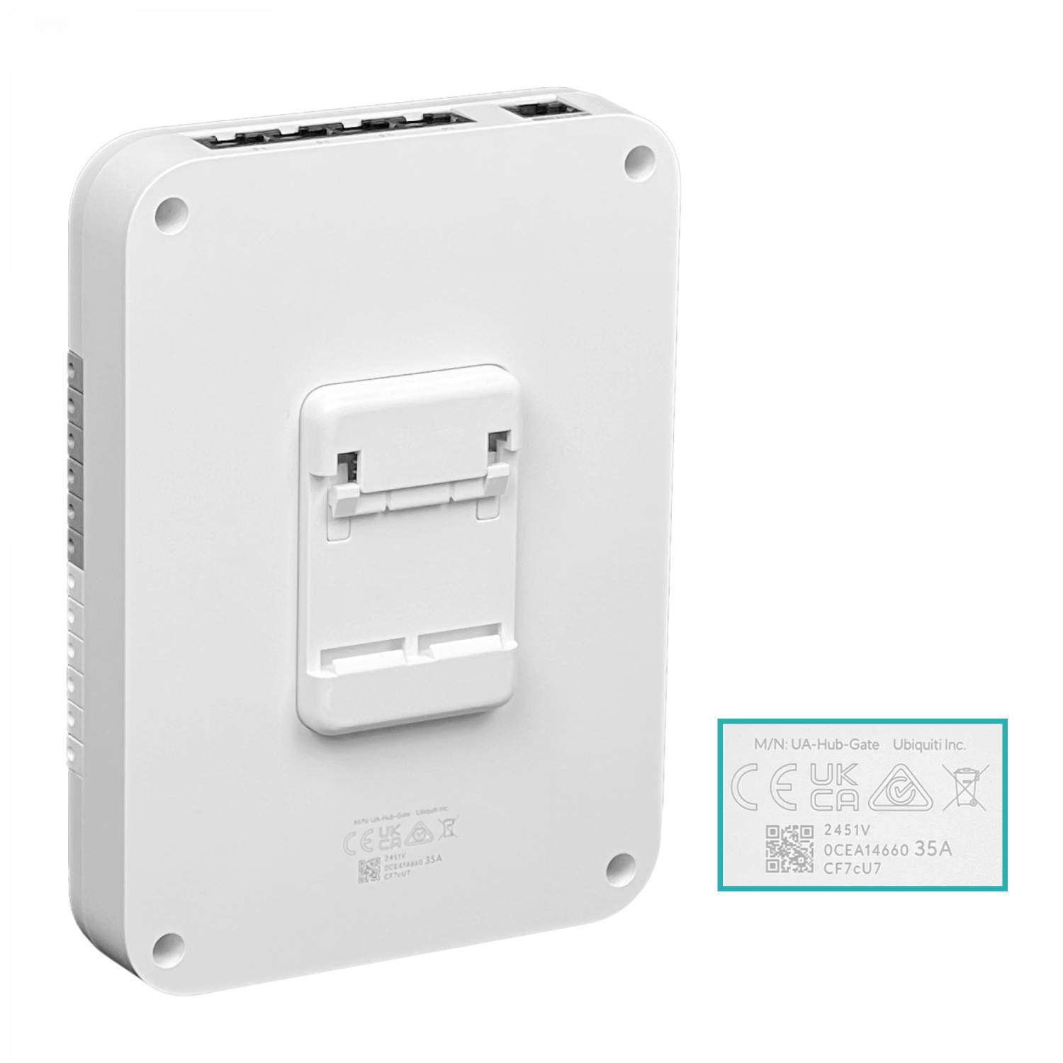 Controlador Portón Riel-Din, PoE++, múltiples relés, UBIQUITI UA-HUB-GATE 1