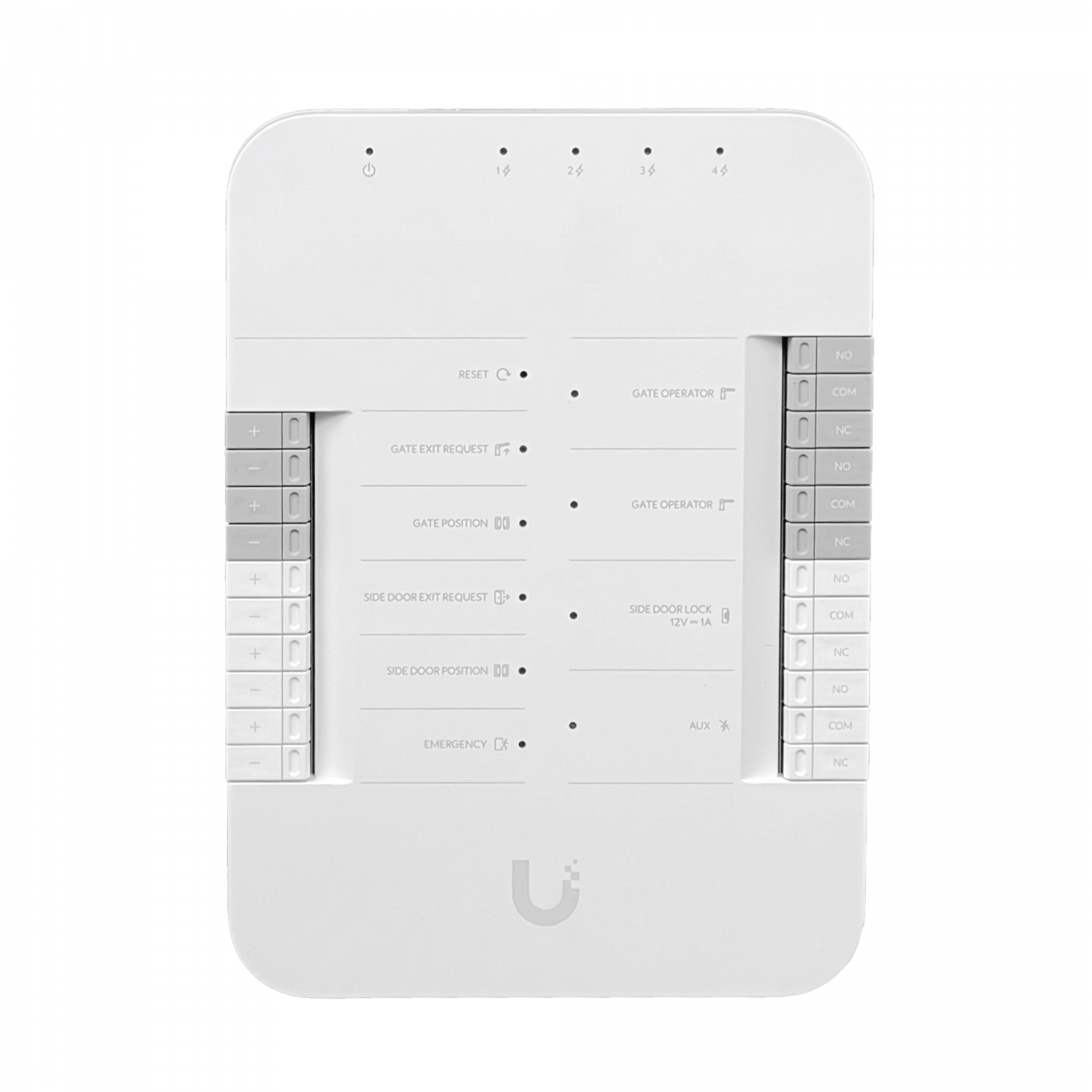 Controlador Portón Riel-Din, PoE++, múltiples relés, UBIQUITI UA-HUB-GATE 4