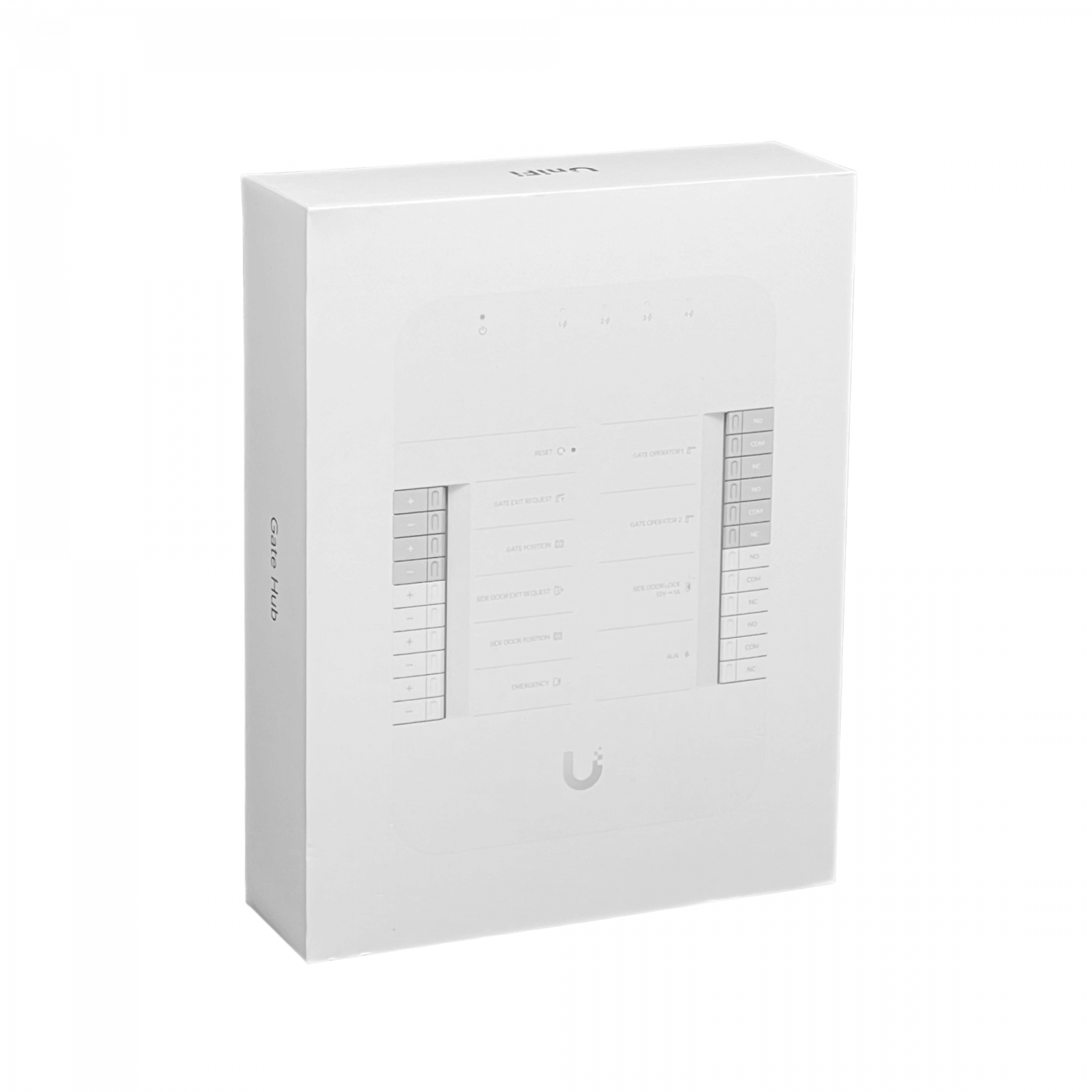 Controlador Portón Riel-Din, PoE++, múltiples relés, UBIQUITI UA-HUB-GATE 5