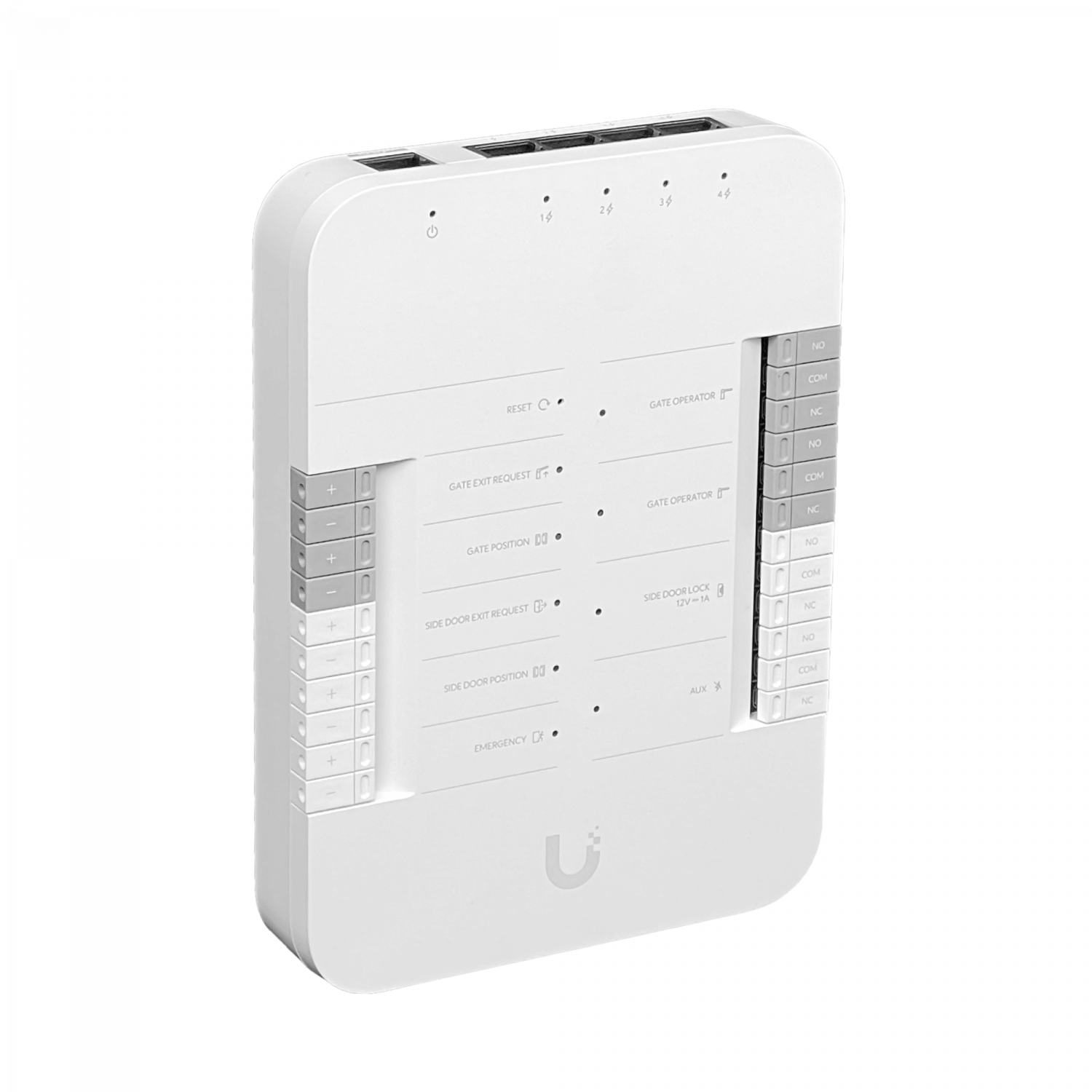 Controlador Portón Riel-Din, PoE++, múltiples relés, UBIQUITI UA-HUB-GATE 6