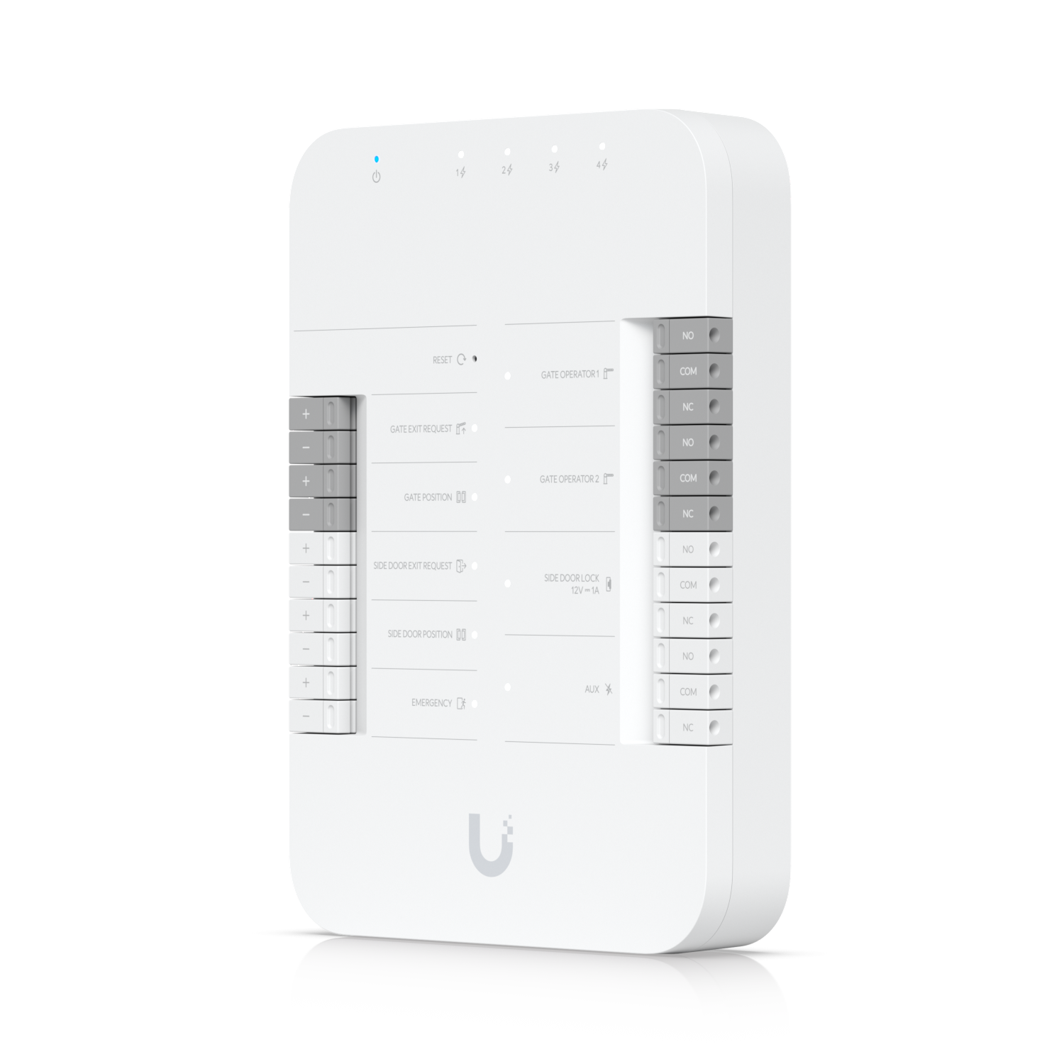 Controlador Portón Riel-Din, PoE++, múltiples relés, UBIQUITI UA-HUB-GATE 7