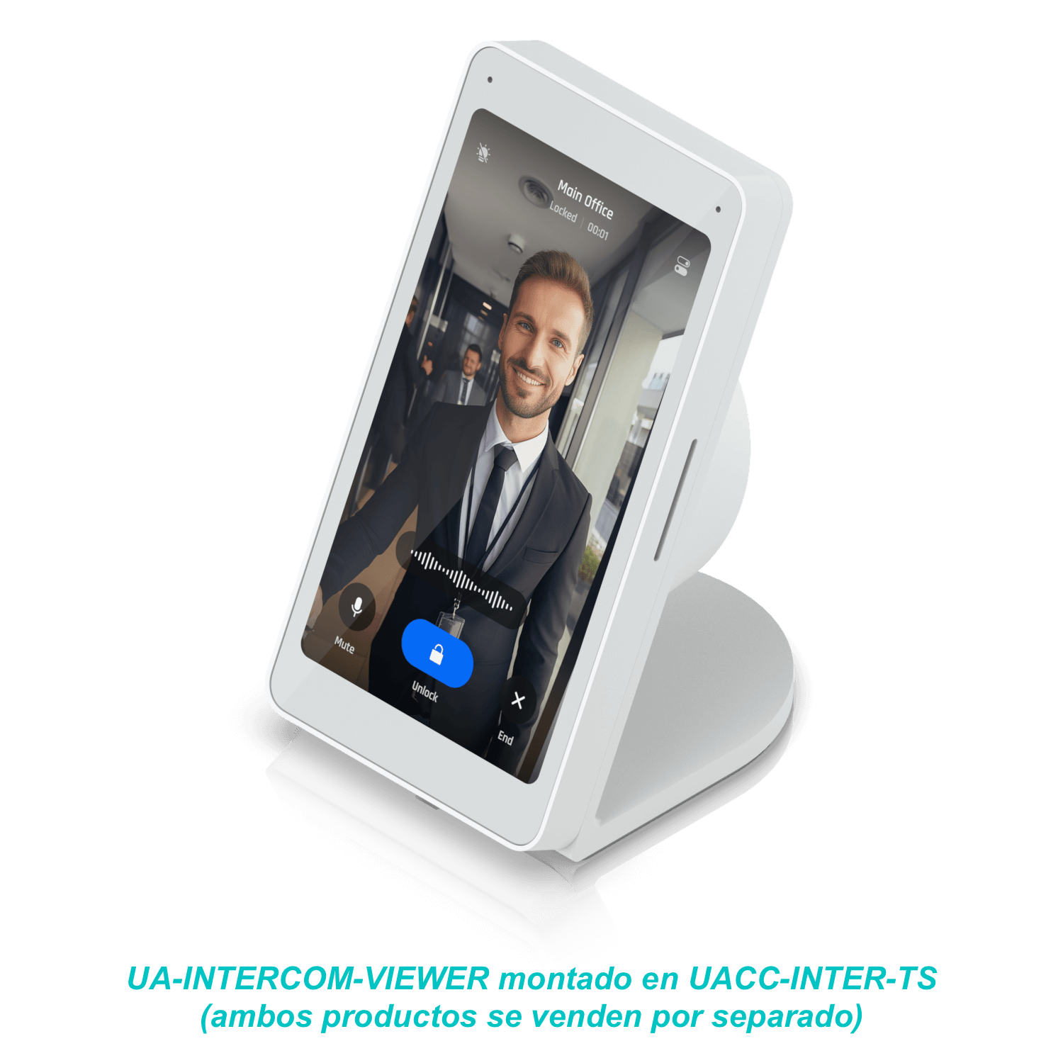 Soporte de Mesa Ubiquiti UACC-Intercom-Viewer-TS para UA-Intercom Viewer Metálico 4