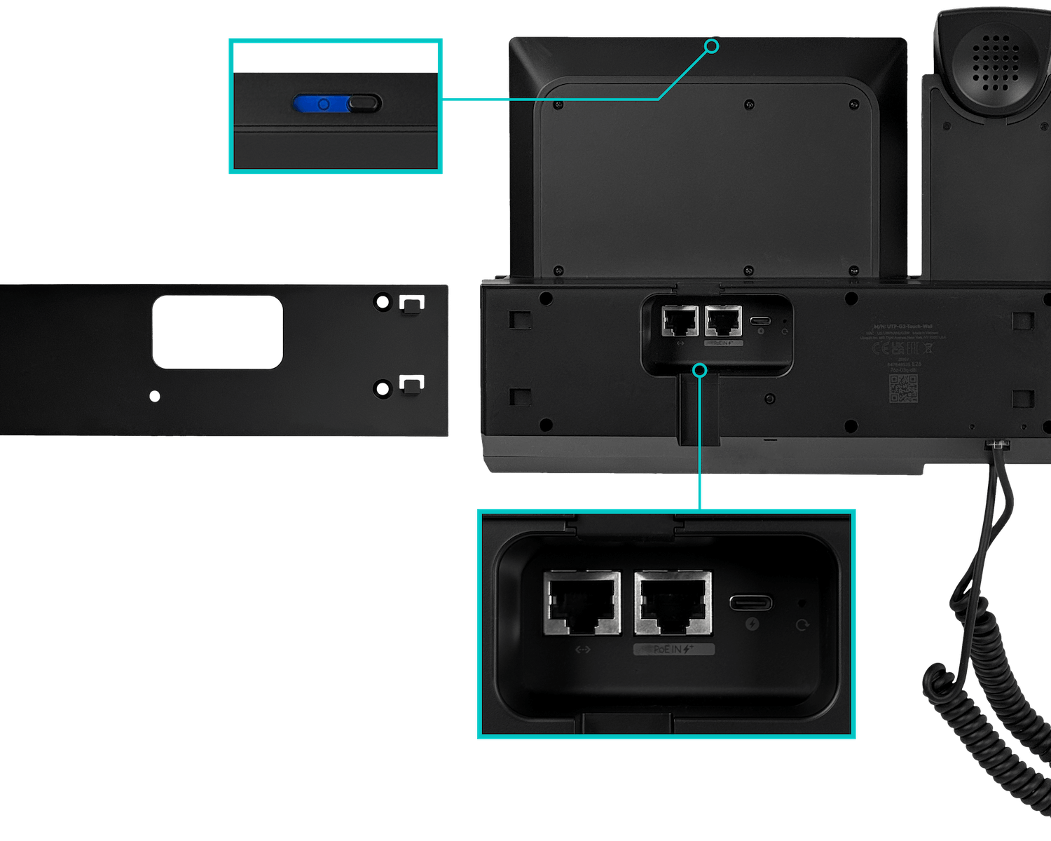 Telefono IP Ubiquiti UTP-G3-TOUCH Mural 7 Pulgadas Touch NFC PoE UniFi 1