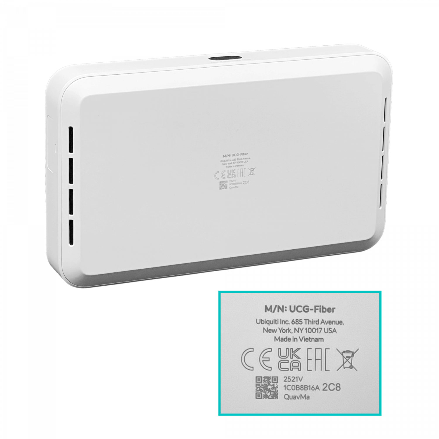 Gateway Ubiquiti UCG-FIBER UniFi multi-WAN compacto con funciones de routing y seguridad 6