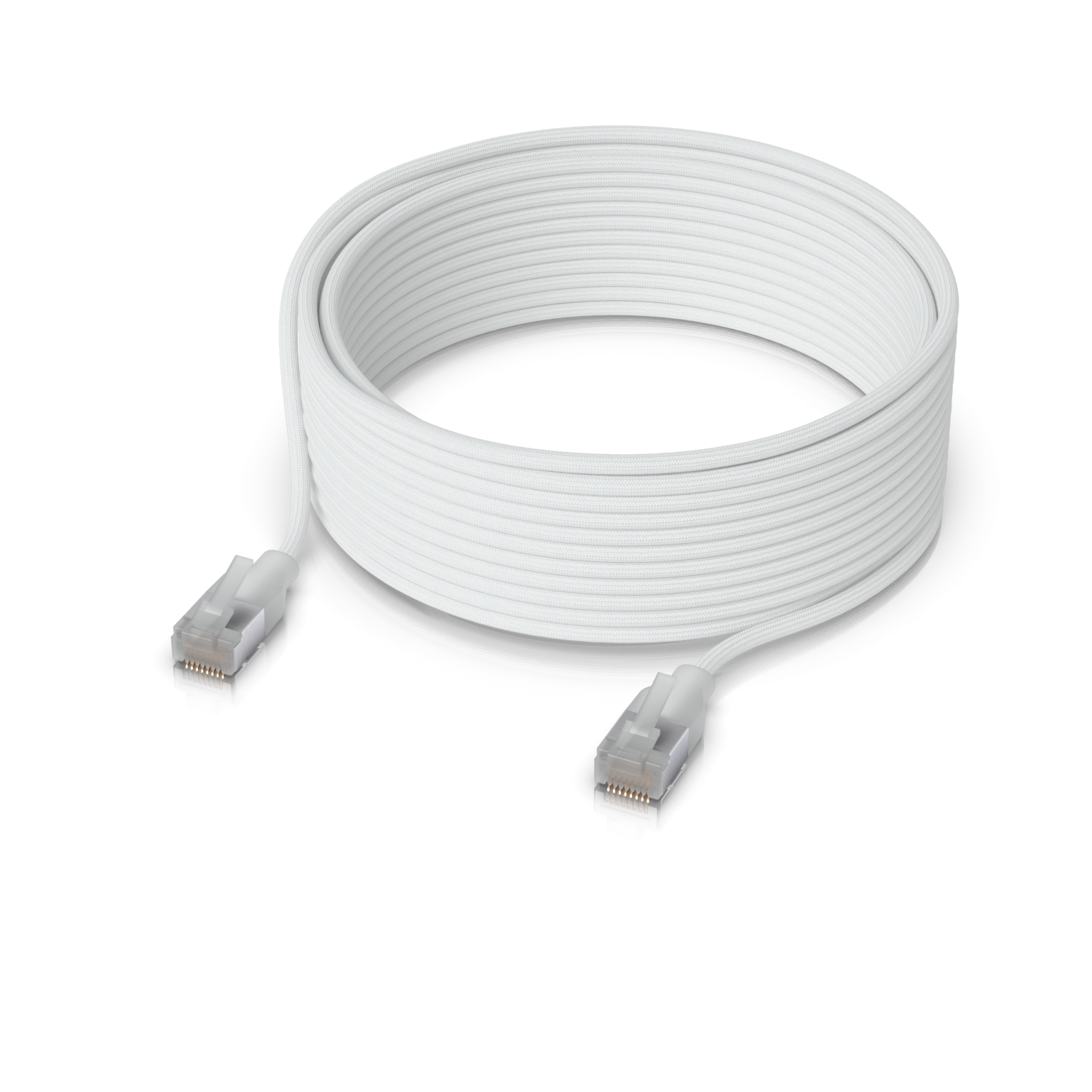Cable de red Ubiquiti Cat6A UACC-CABLE-PATCH-EL-C6A-12M-W - 12m, RJ45, 10GbE, PoE++ Etherlighting 4