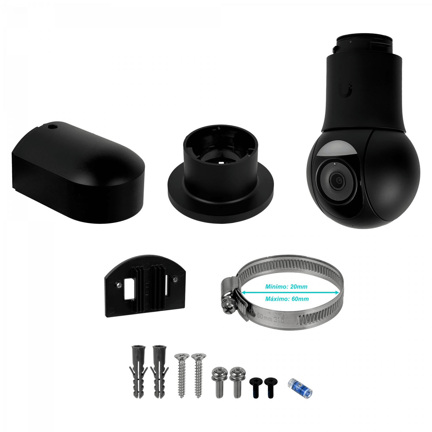 Camara PTZ Ubiquiti UVC-G5-PTZ-B negra 4MP 20m zoom 100/350° PoE control total 5