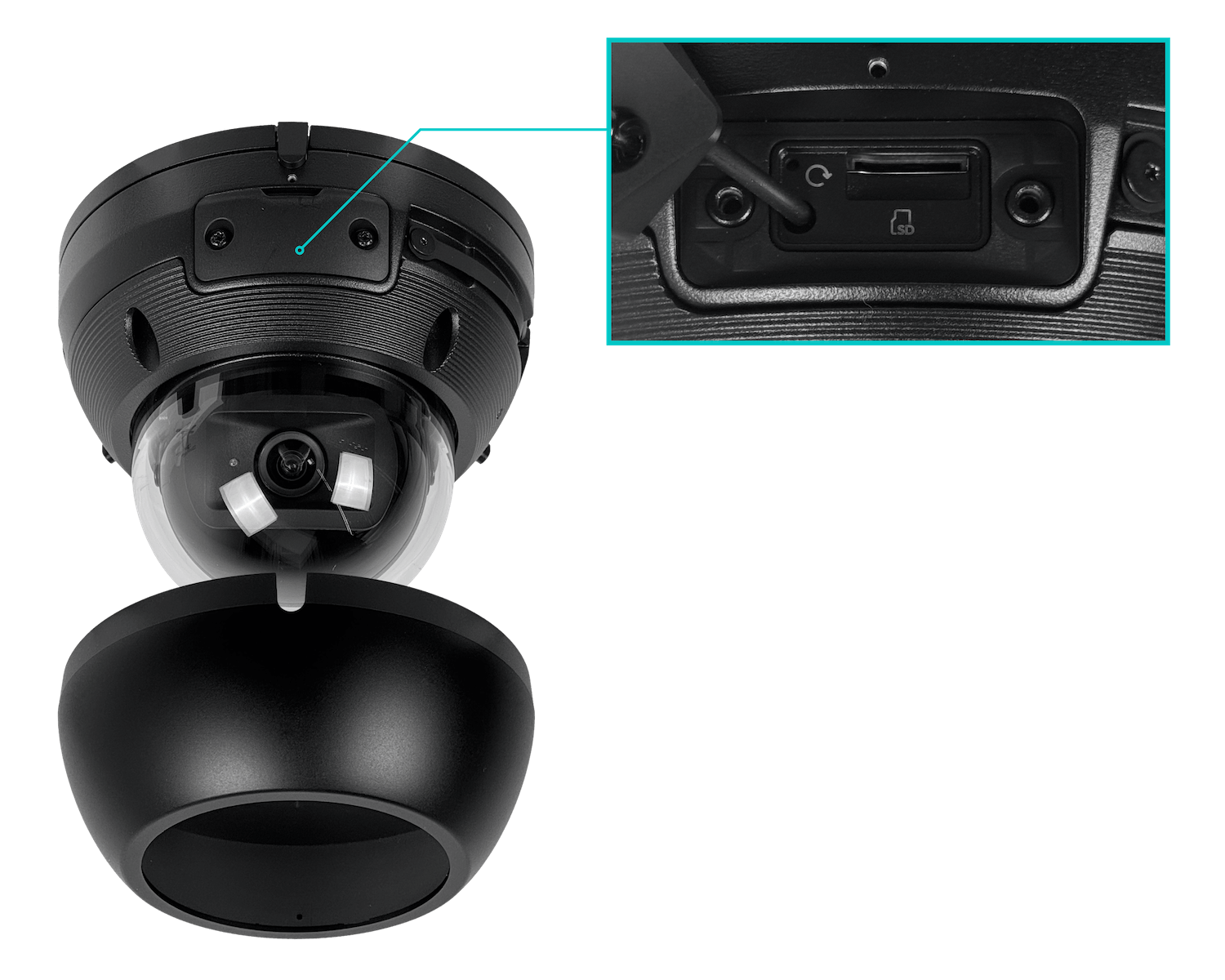 Cámara Ubiquiti UVC-AI-DOME-B Dome 4K, 40m IR, IK10, PoE, UniFi Protect, Color Negro 1