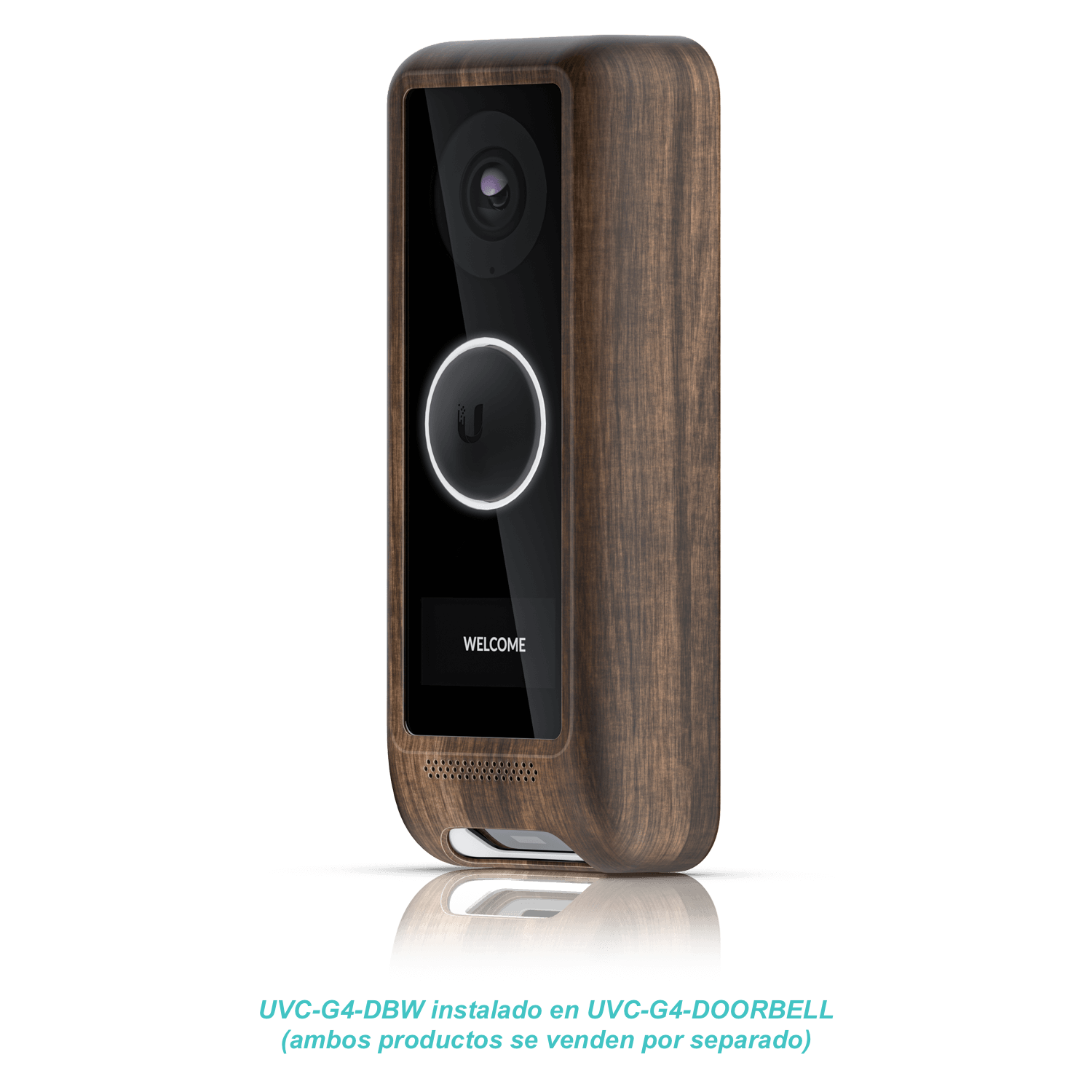 Carcasa Madera Ubiquiti UVC-G4-DB-Wood para Timbre UVC-G4-Doorbell 2