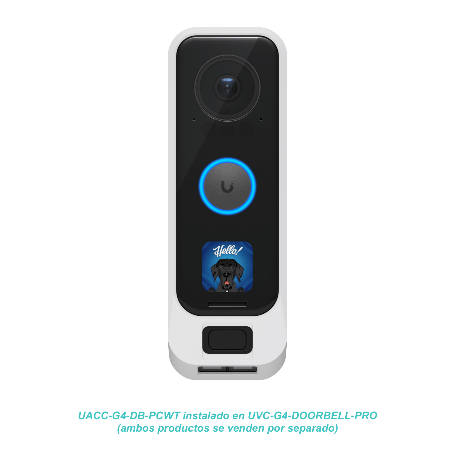 Carcasa plateada para G4 Doorbell Pro, policarbonato, Ubiquiti UACC-G4-DB-Pro-Cover 3
